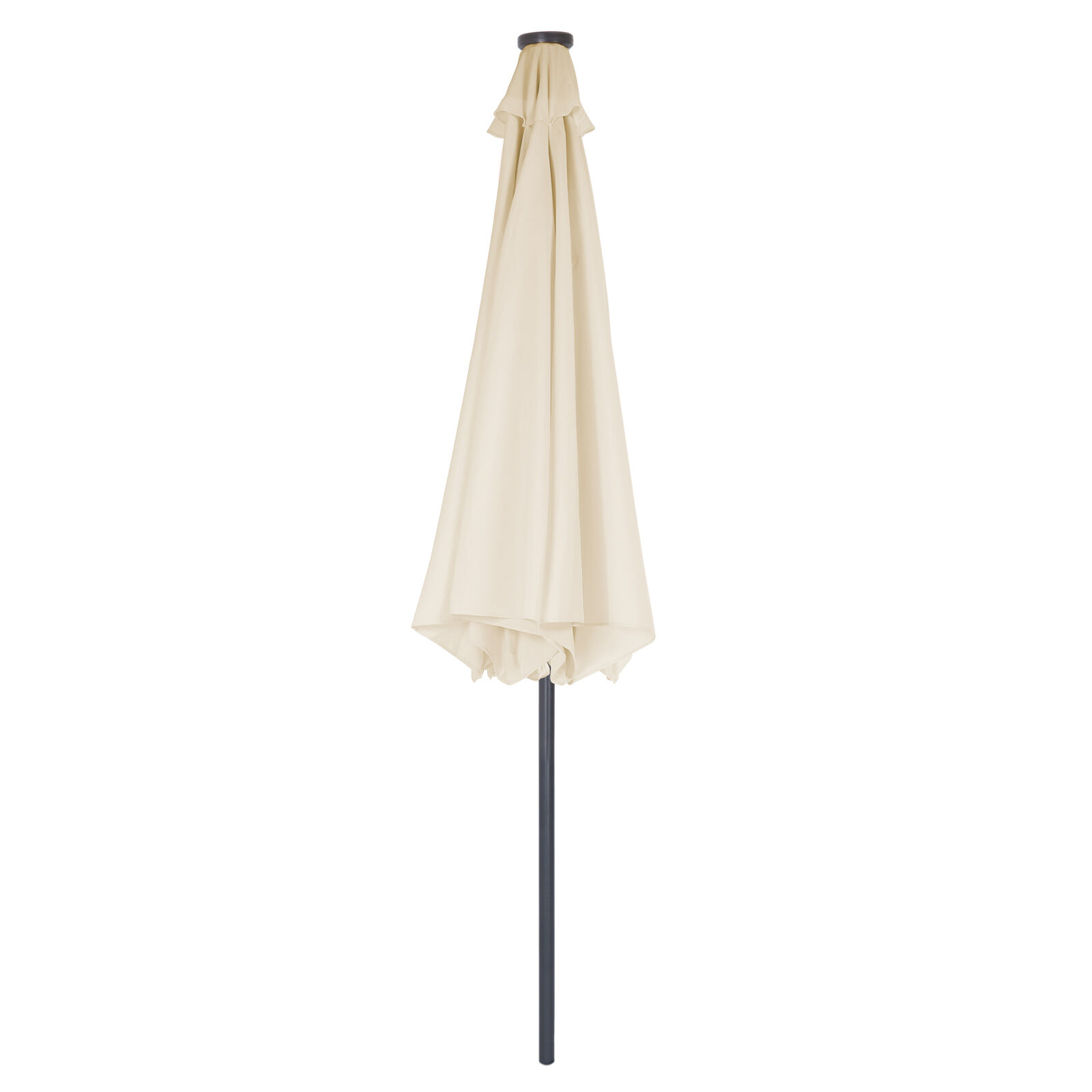 LED Solar Sonnenschirm Athen Creme Ø330cm UV-Schutz 80+