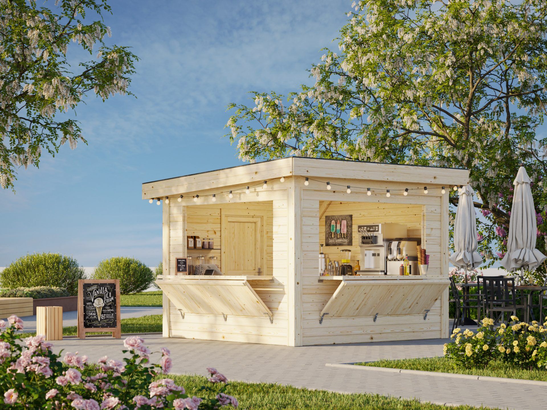 Palmako Marktstand Lenna 8,3 m2 Set 305