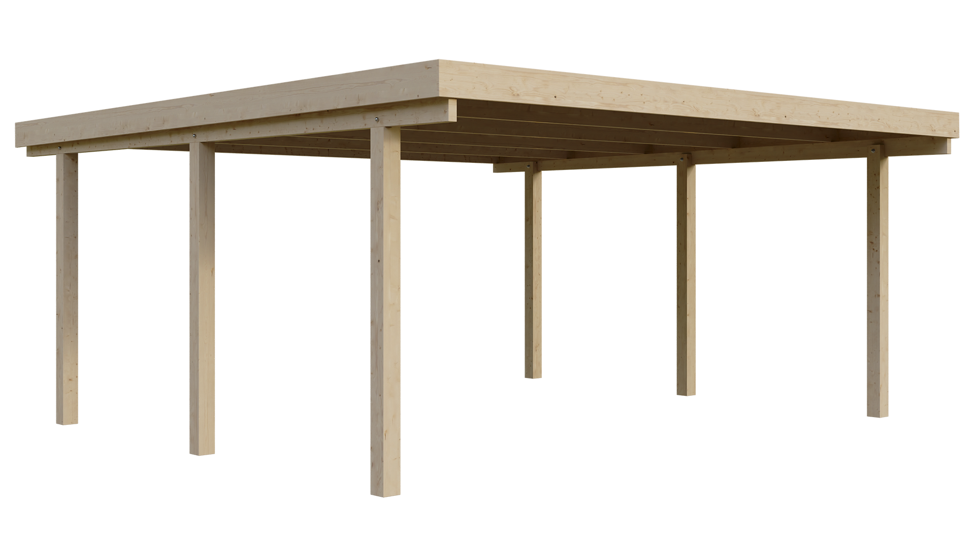 Carport Holz 510x510cm Fichte