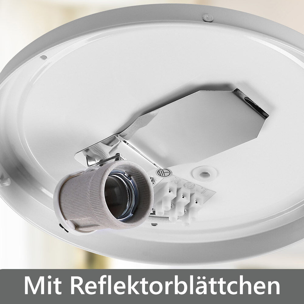 Deckenlampe Schwarz Stoff Ø30cm Sternenhimmel