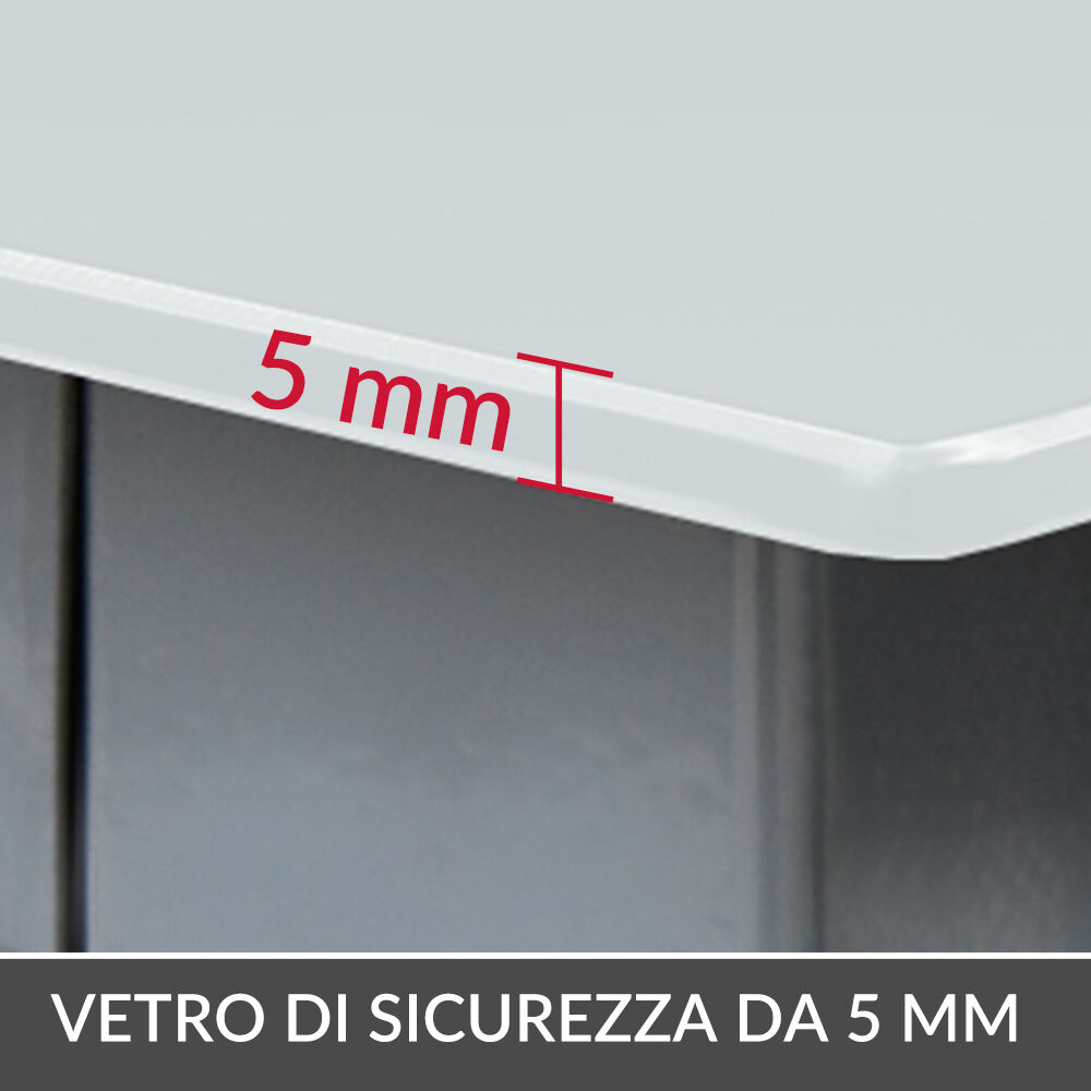 Gartensitzgruppe Bern 9-tlg 8 Personen Silber Alu Milchglas Glas