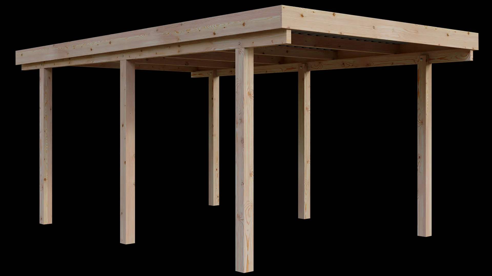 Carport VC 310x510 Lärche