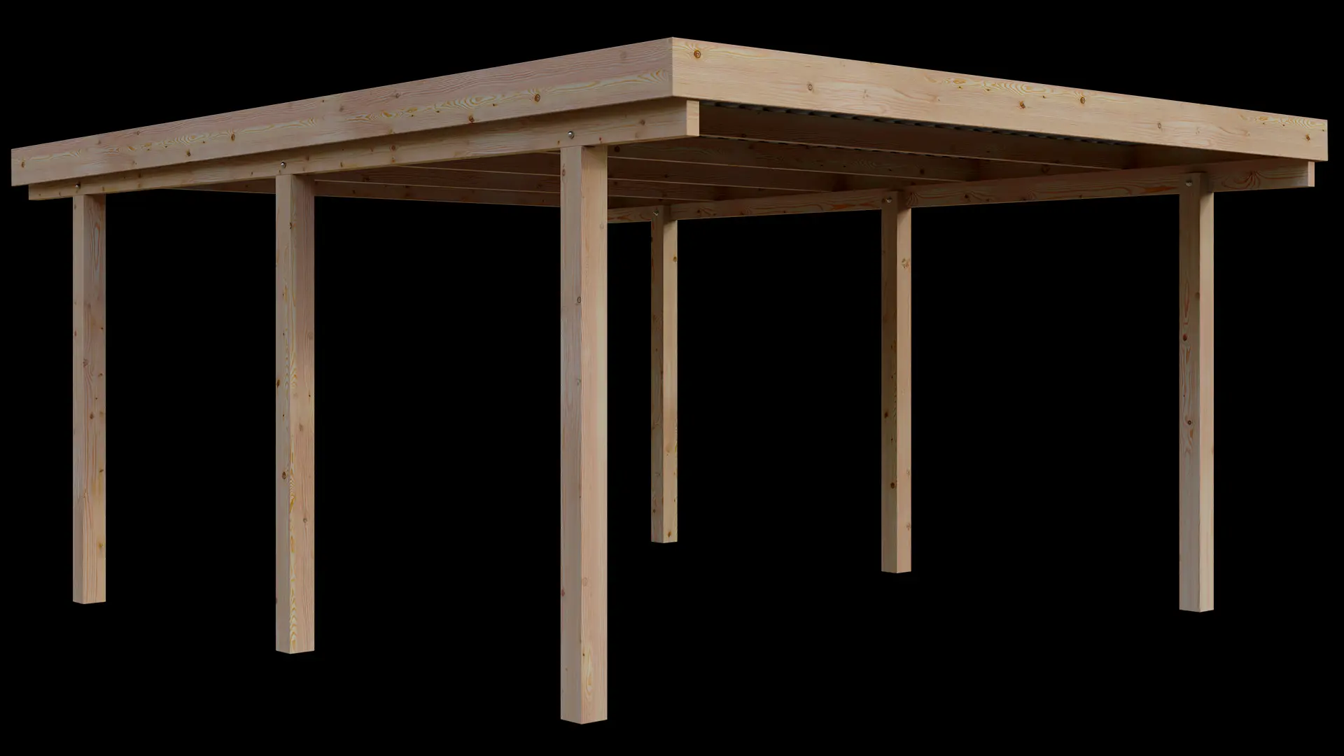 Carport VC 410x510 Lärche