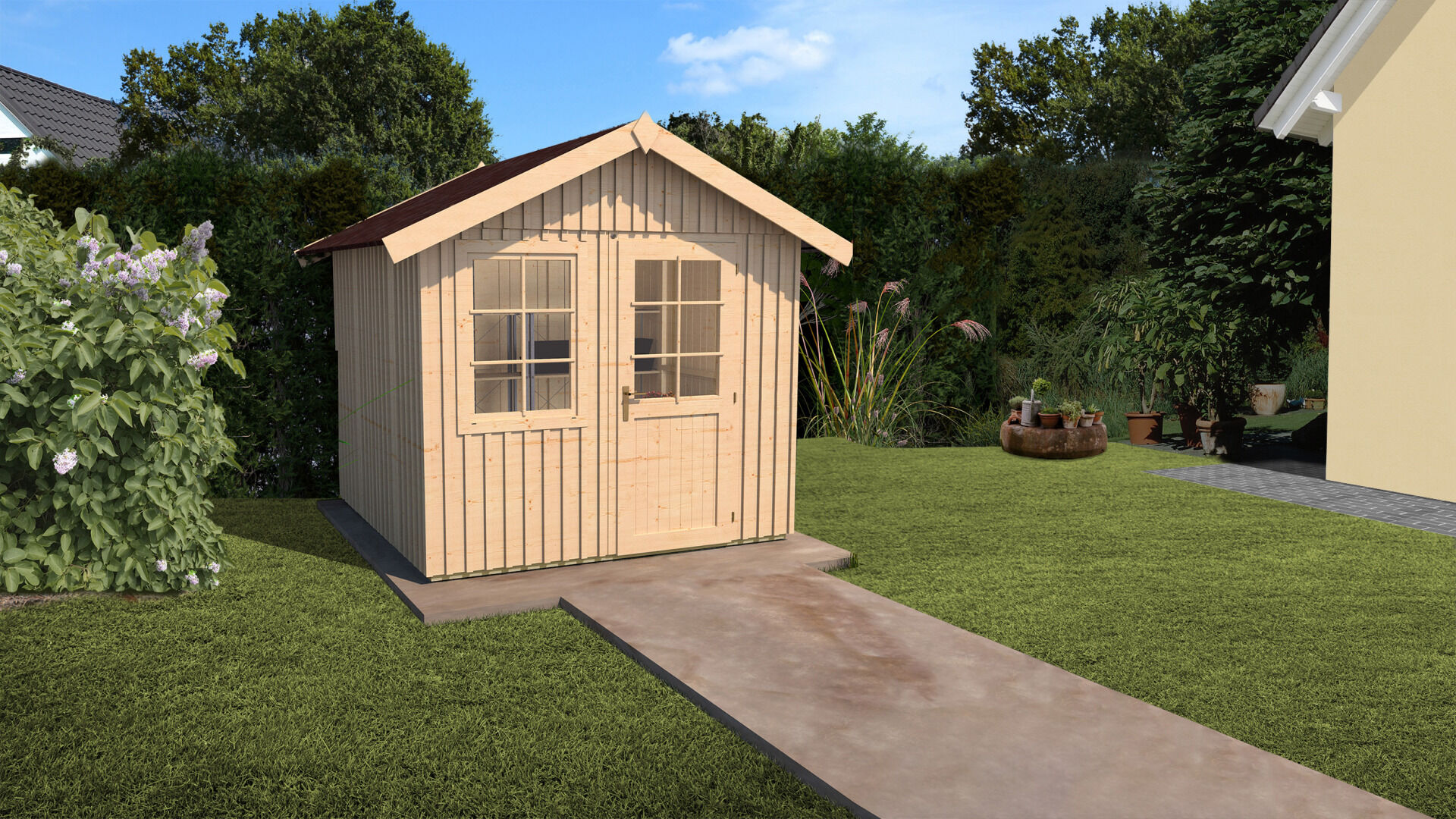 weka Schwedenhaus Gartenhaus 3,1x3,0m