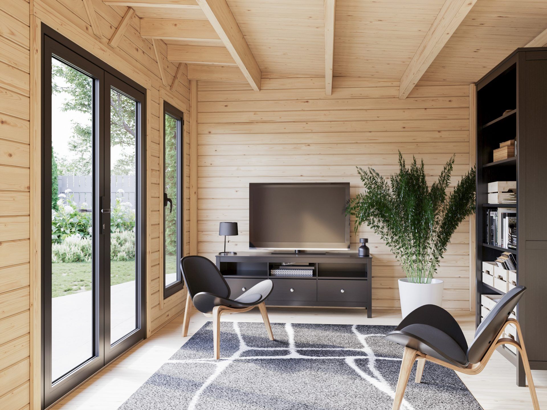 Palmako Pultdach Gartenhaus Aurelia 12,7+7,9 m²