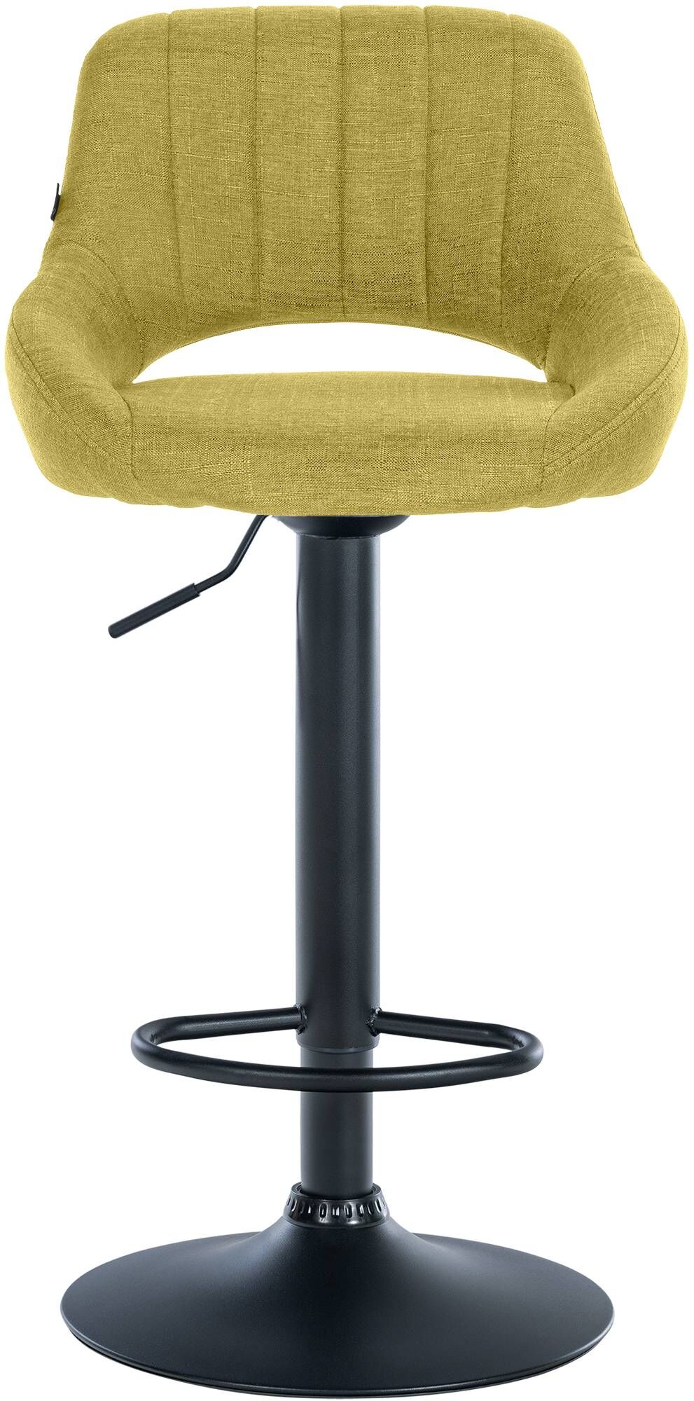 Barhocker Milet Stoff schwarz, grün