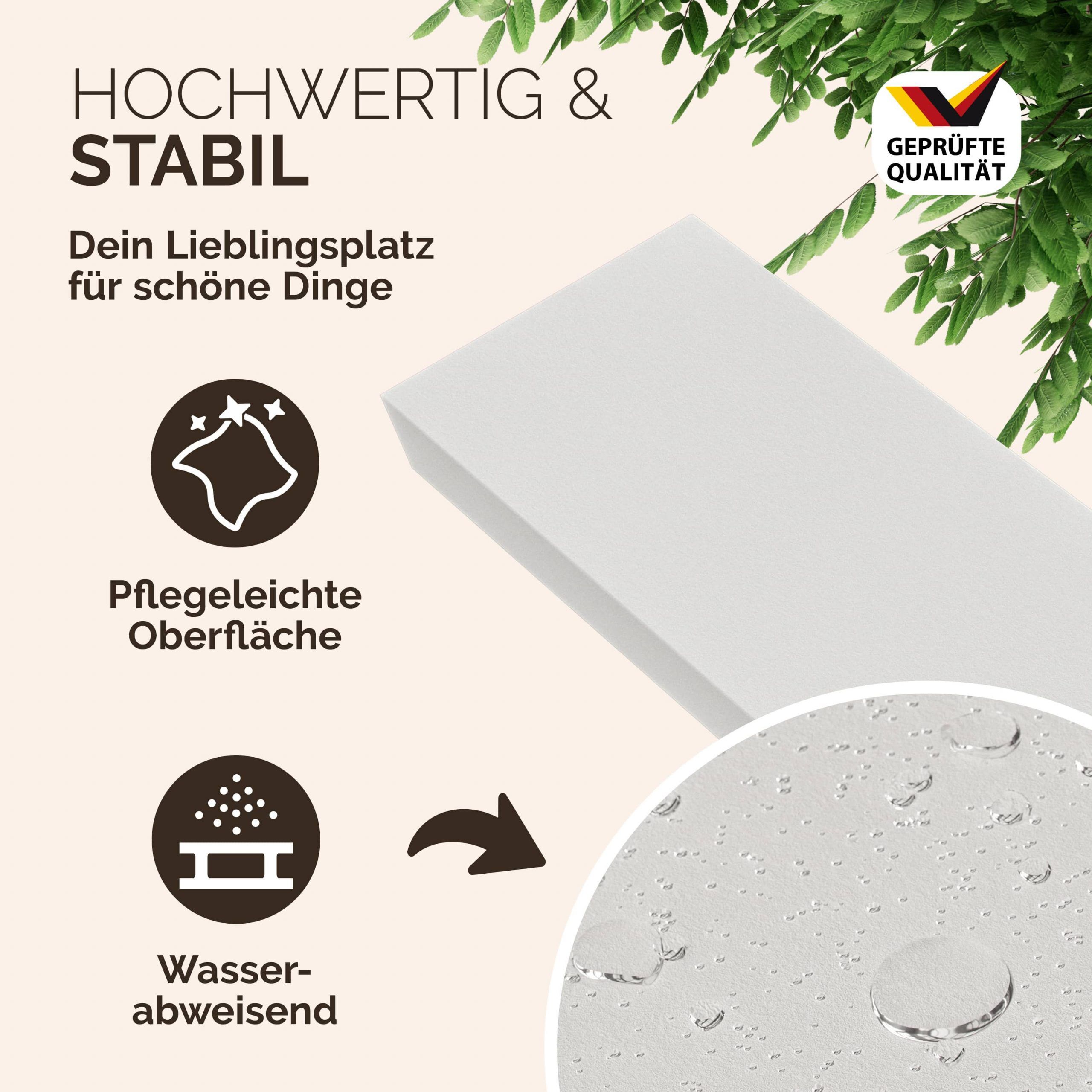 Wandregal Schweberegal 90cm Weiß + Halterung