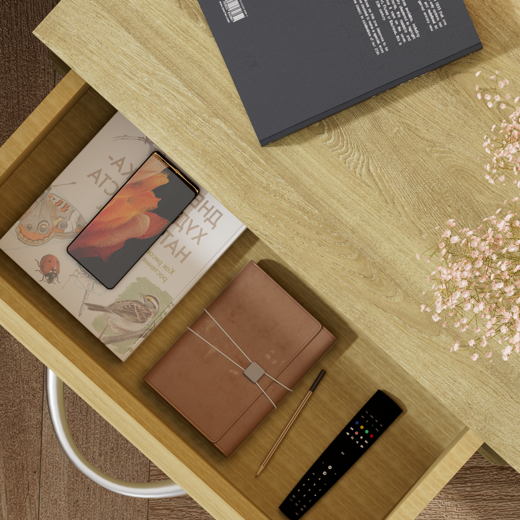 Nachttisch Jamie Eiche 55x40x28cm