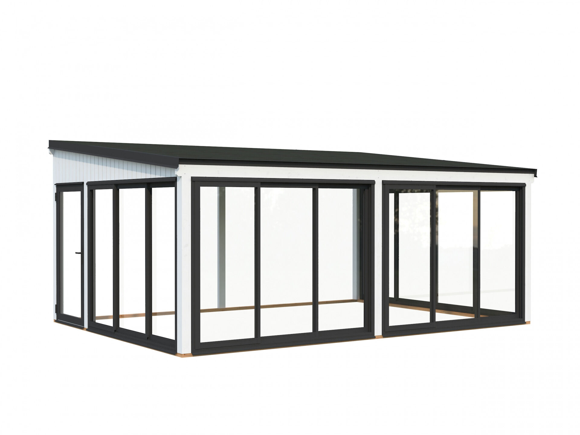 Palmako Gartenzimmer Glashaus Lumi 23,3 m² Slide Plus