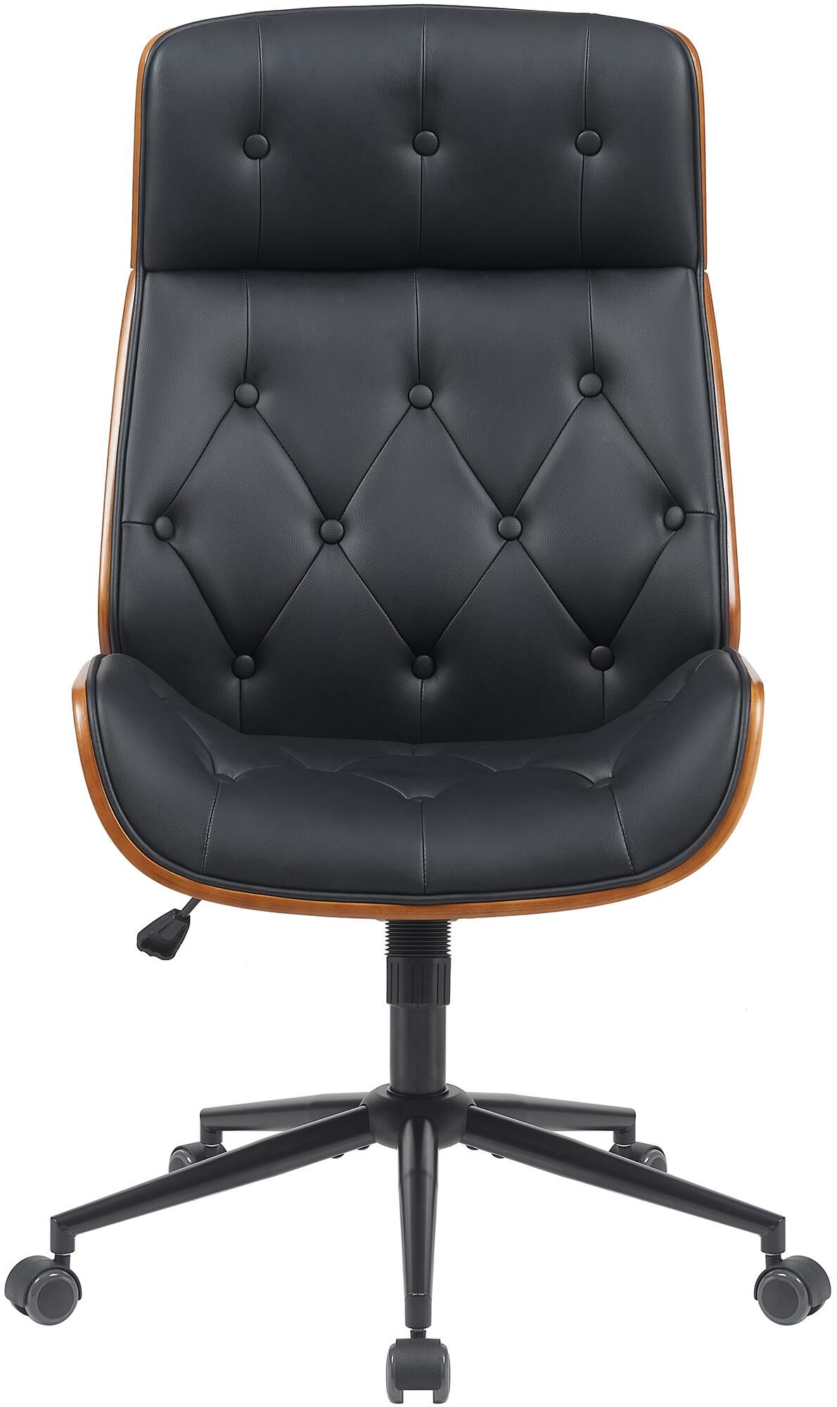 Bürostuhl Martil walnuss/schwarz, schwarz