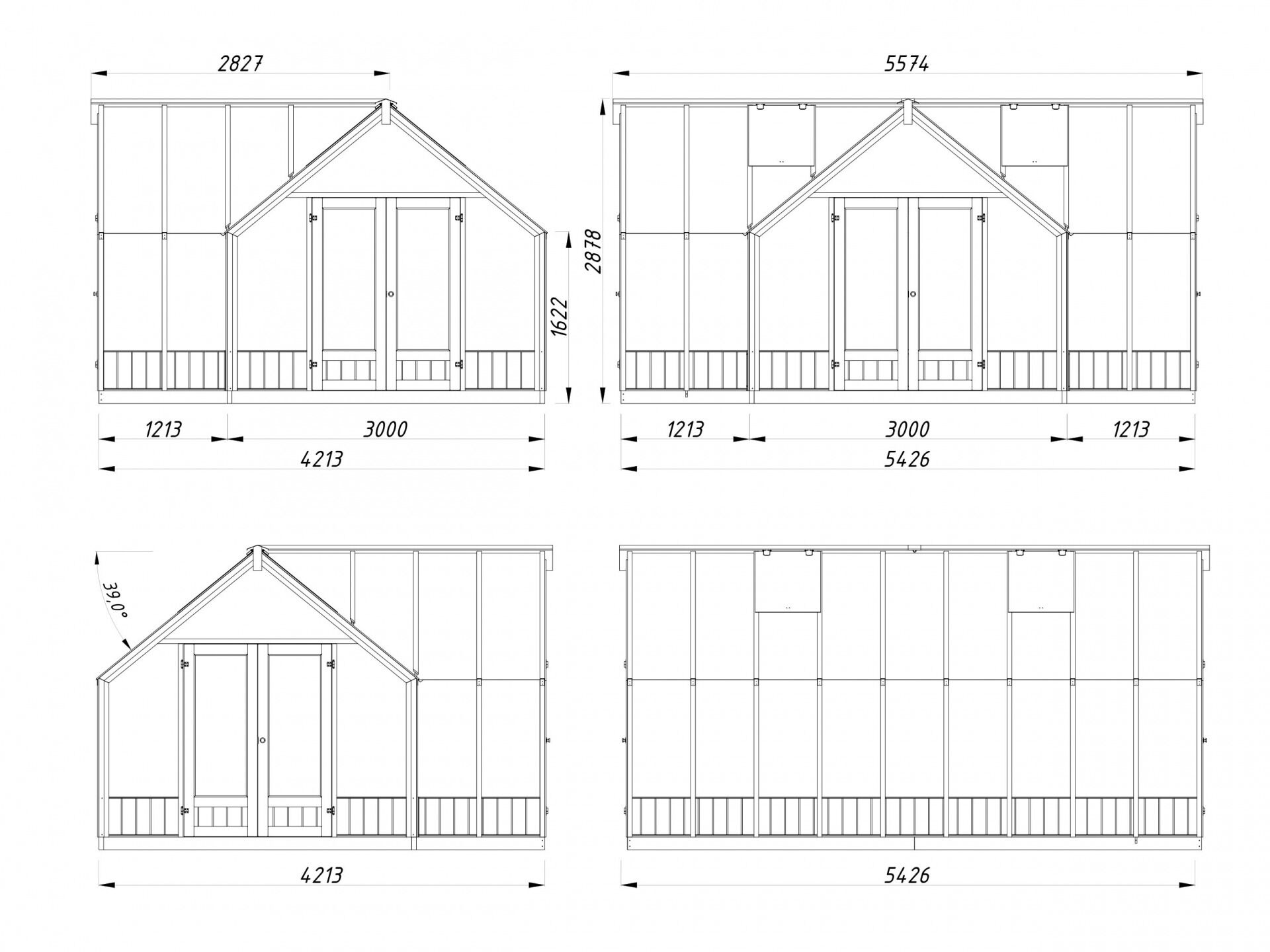 Palmako Gewächshaus Emilia 19,1 m²