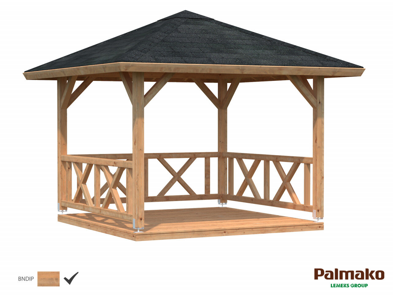 Palmako Pavillon Betty 9,0 m²