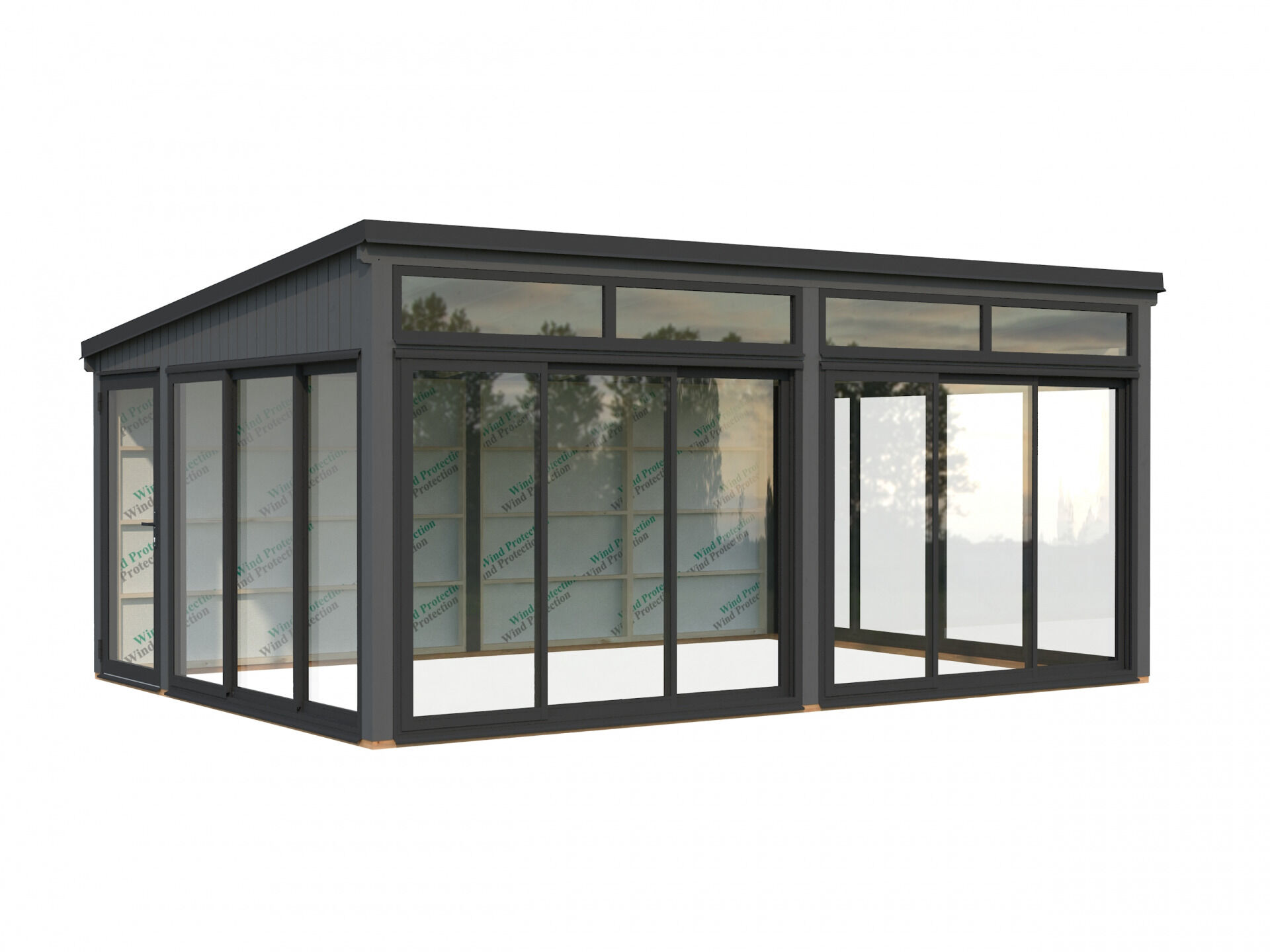 Palmako Modernes Gartenhaus Gartenzimmer Saga 23,3 m² Slide