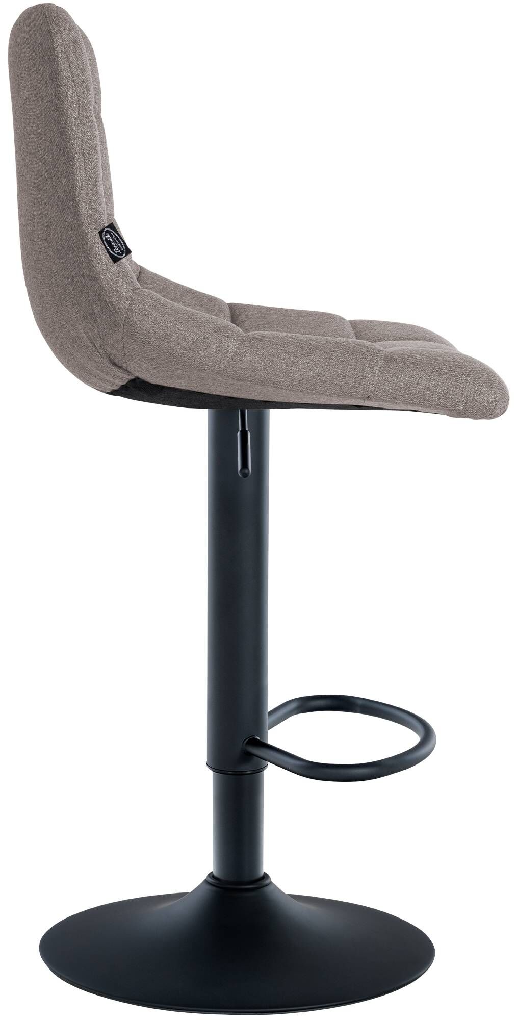 Barhocker Jerry Stoff schwarz, grau