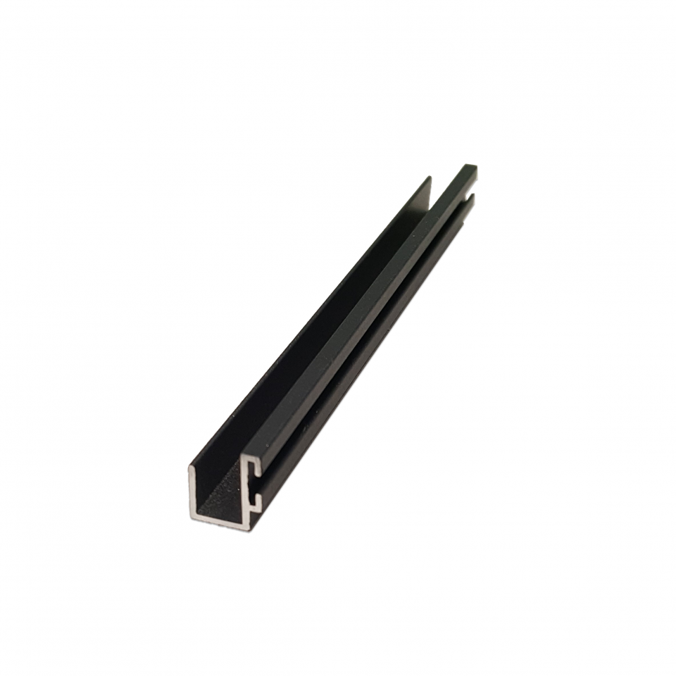 Winddichtprofil 8mm für Glasschiebewand, weiß (RAL 9016)