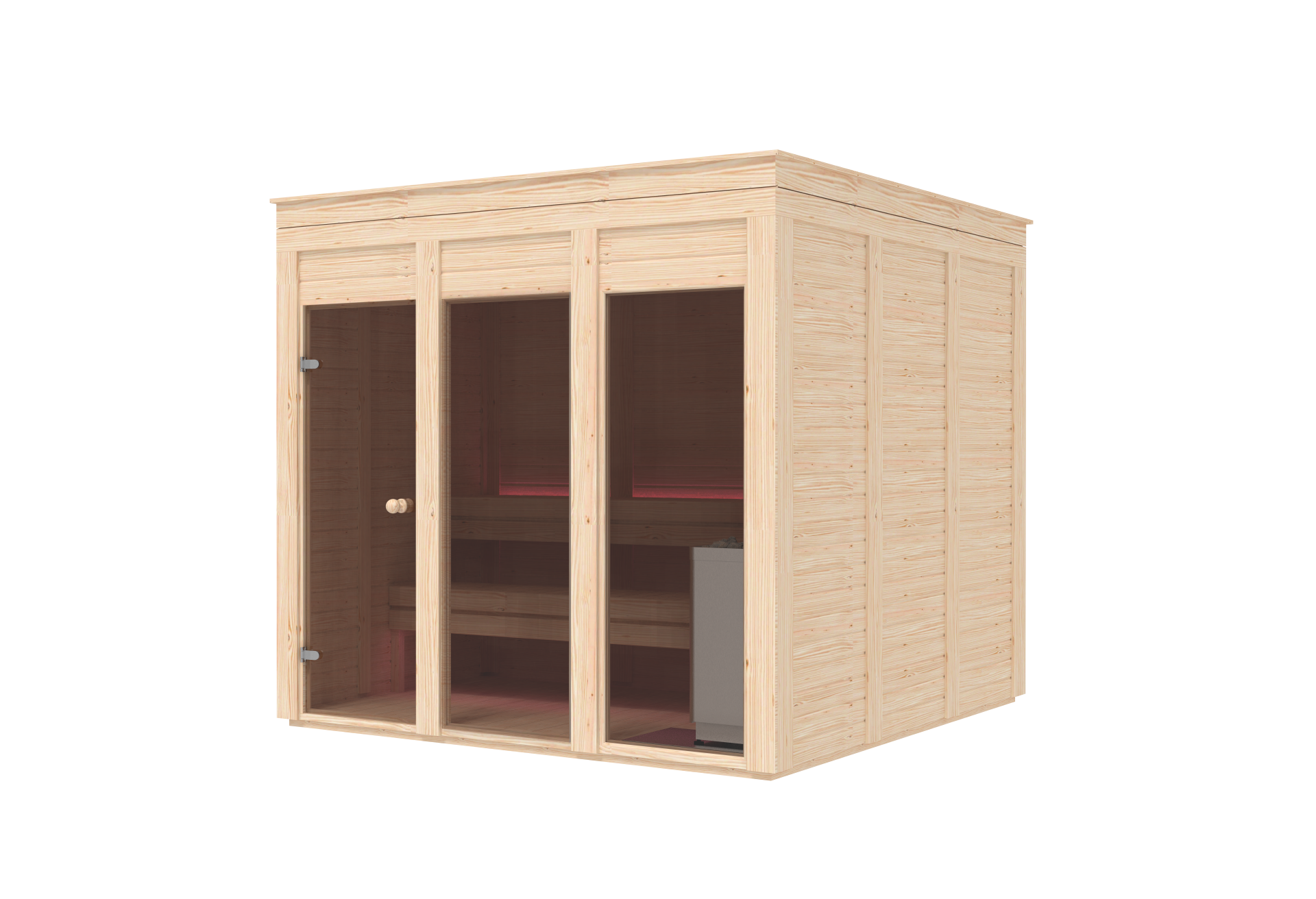 Saunacube modern 2,4 x 2,4m