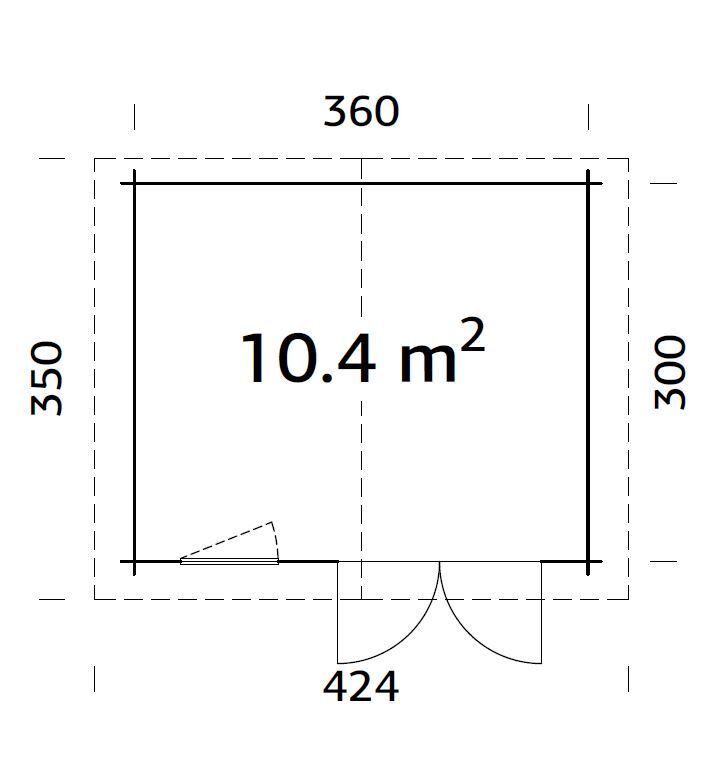 Palmako Gartenhaus Klara 10,4 m²