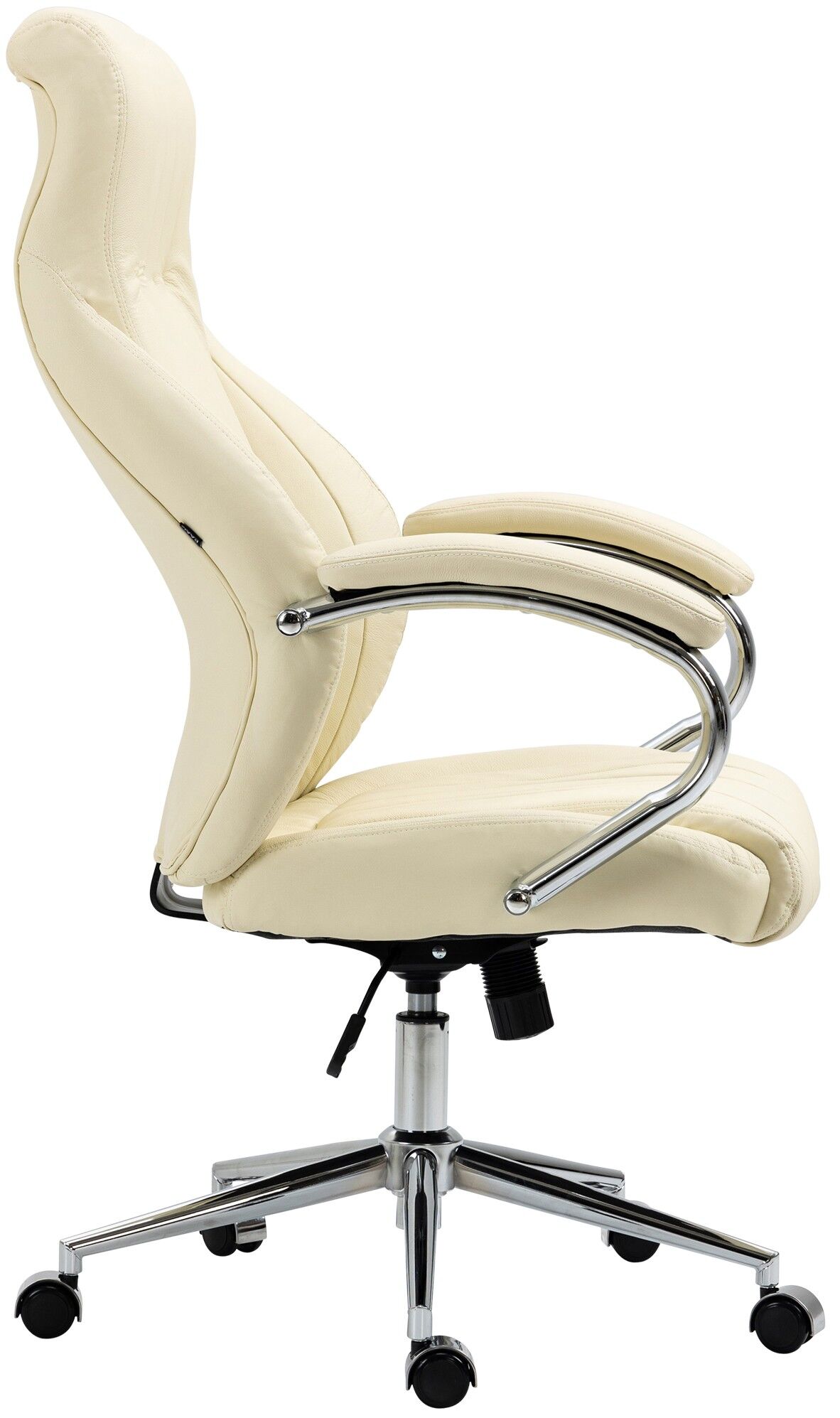 Bürostuhl Wigan Echtleder, creme