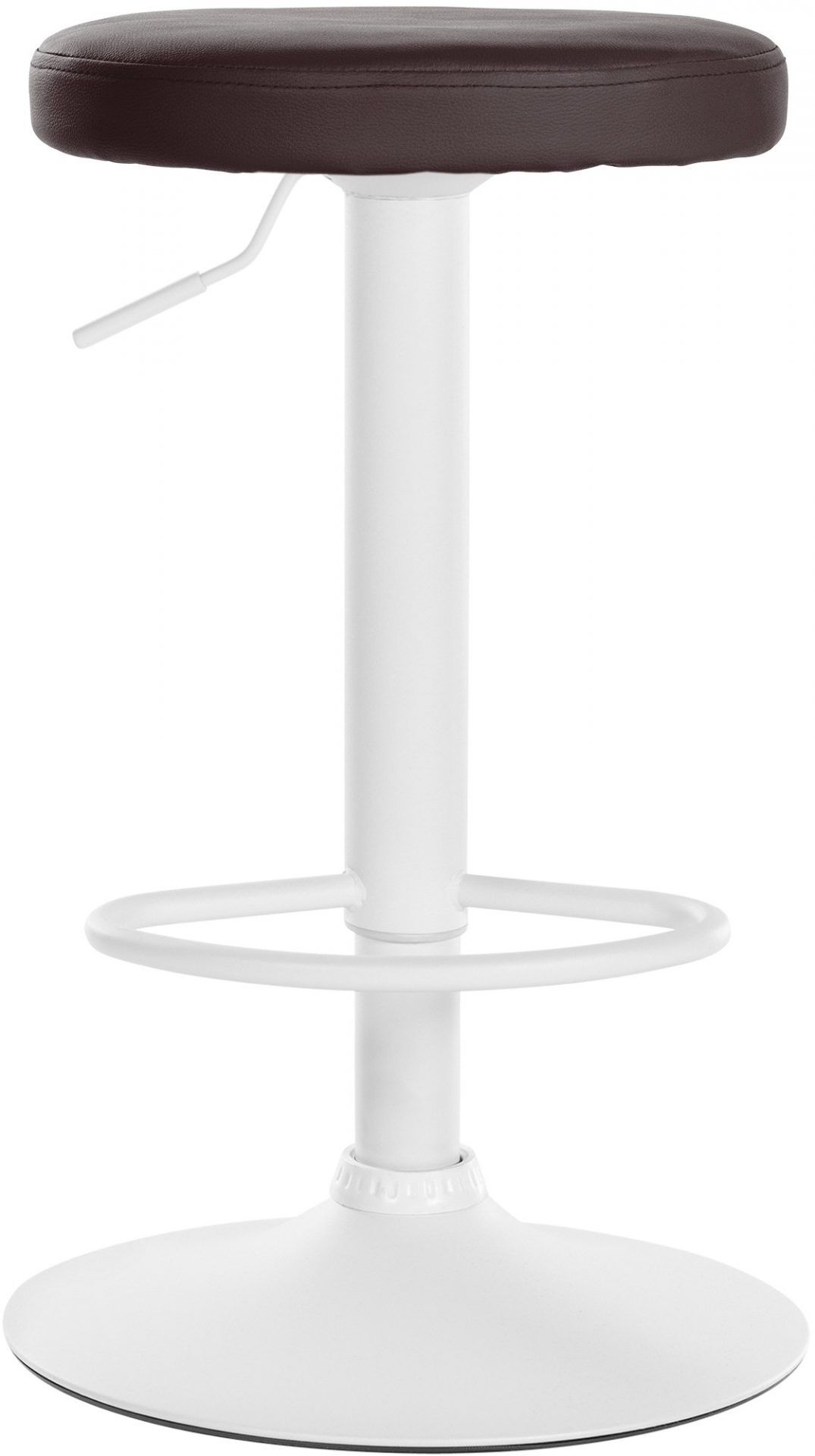 Barhocker Ponte Kunstleder weiß, braun