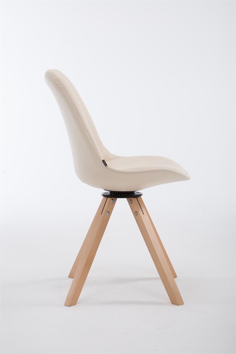 Besucherstuhl Calais Drehbar Natura Square, creme