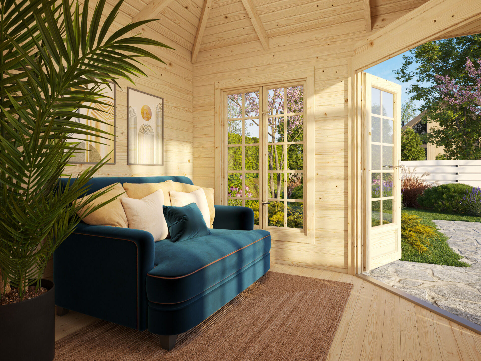 Palmako 5 Eck Gartenhaus Melanie 7,0 m²