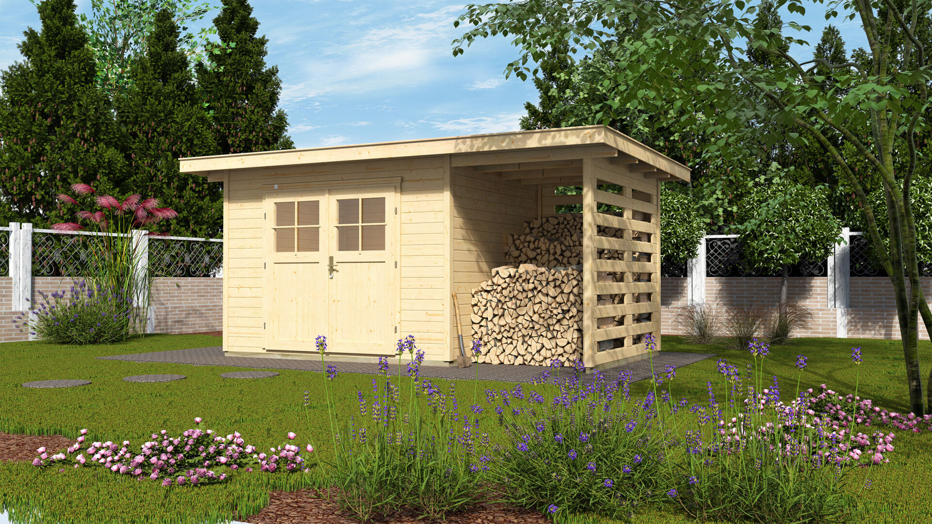 weka Gartenhaus 179 A 4,3x3,1m