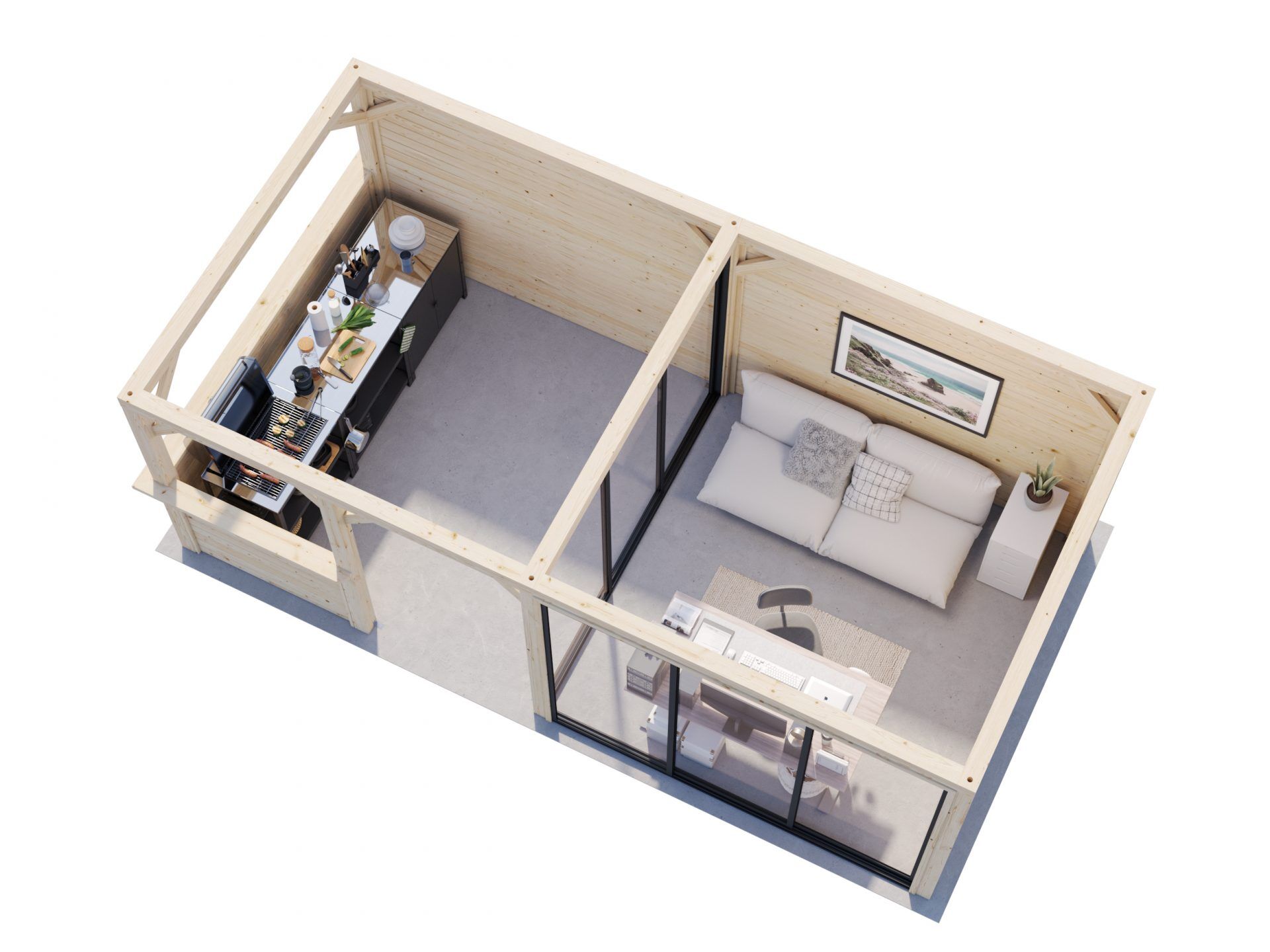 Palmako Pavillon Bianca 16,6 m2 Set 207 Slide