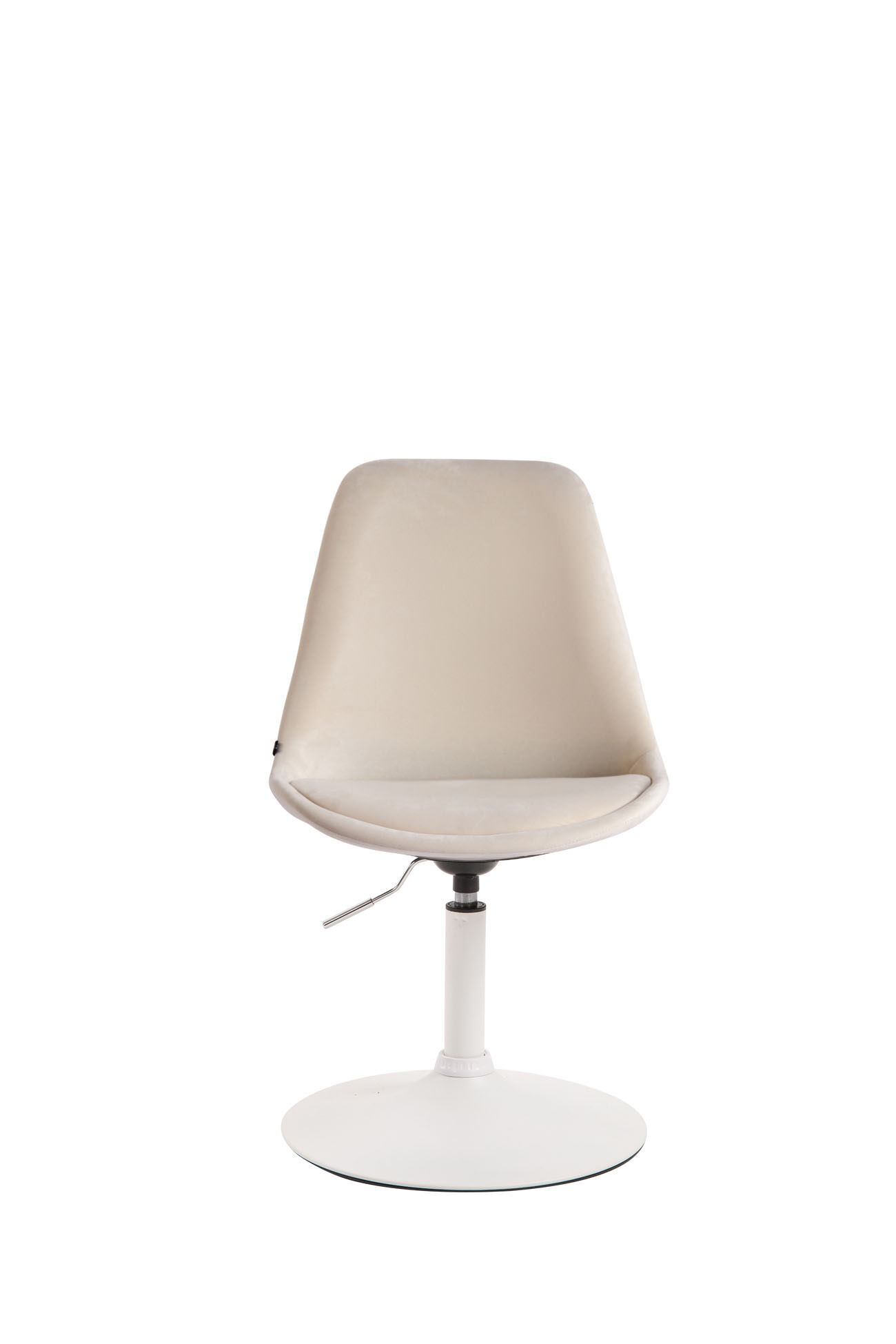 Esszimmerstuhl Maverick Samt weiß, creme