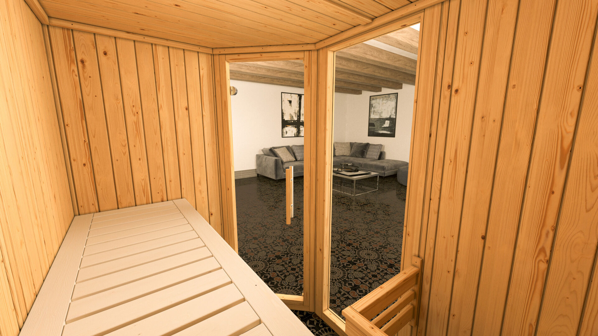 weka Elementsauna VARBERG 1F, ohne Ofen, ohne Beleuchtung
