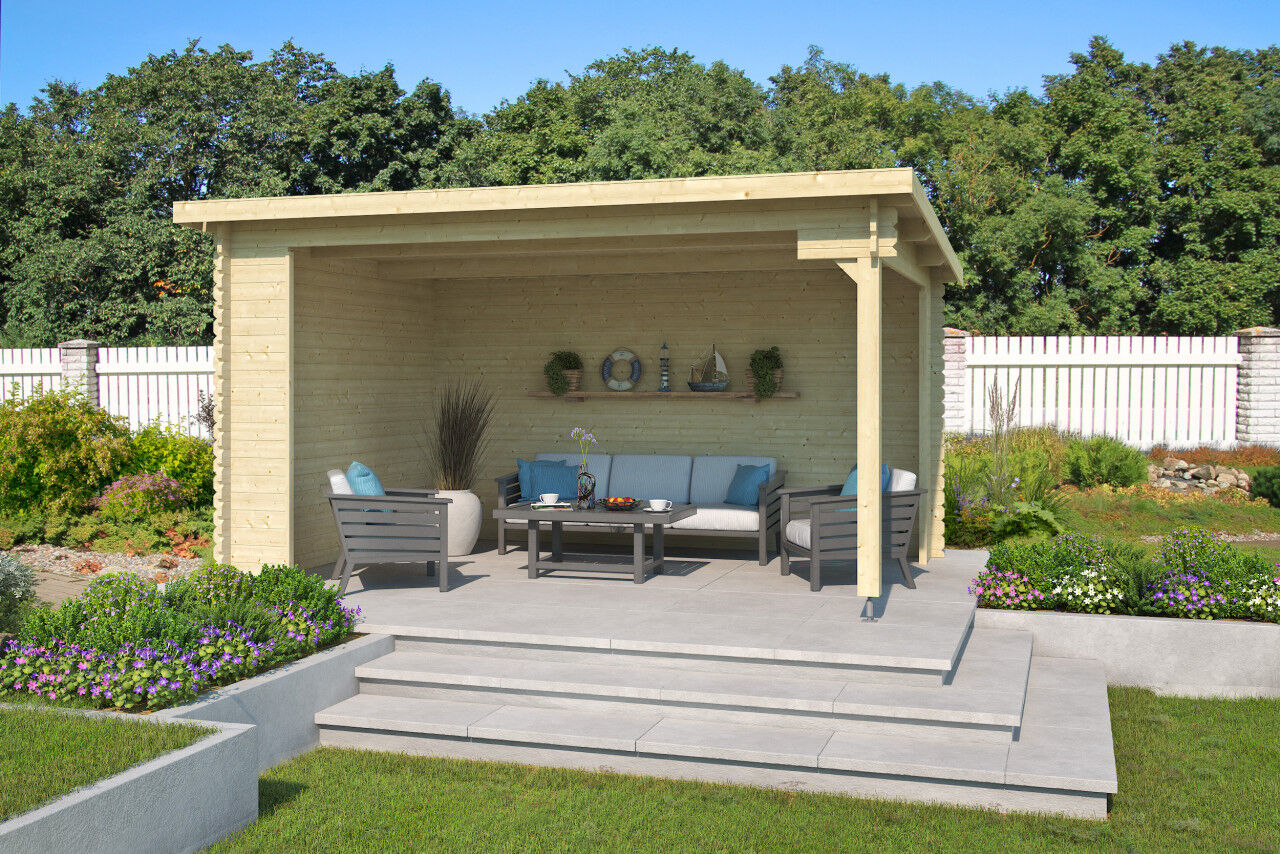 Lasita Maja Pultdach Gartenpavillon Columbus