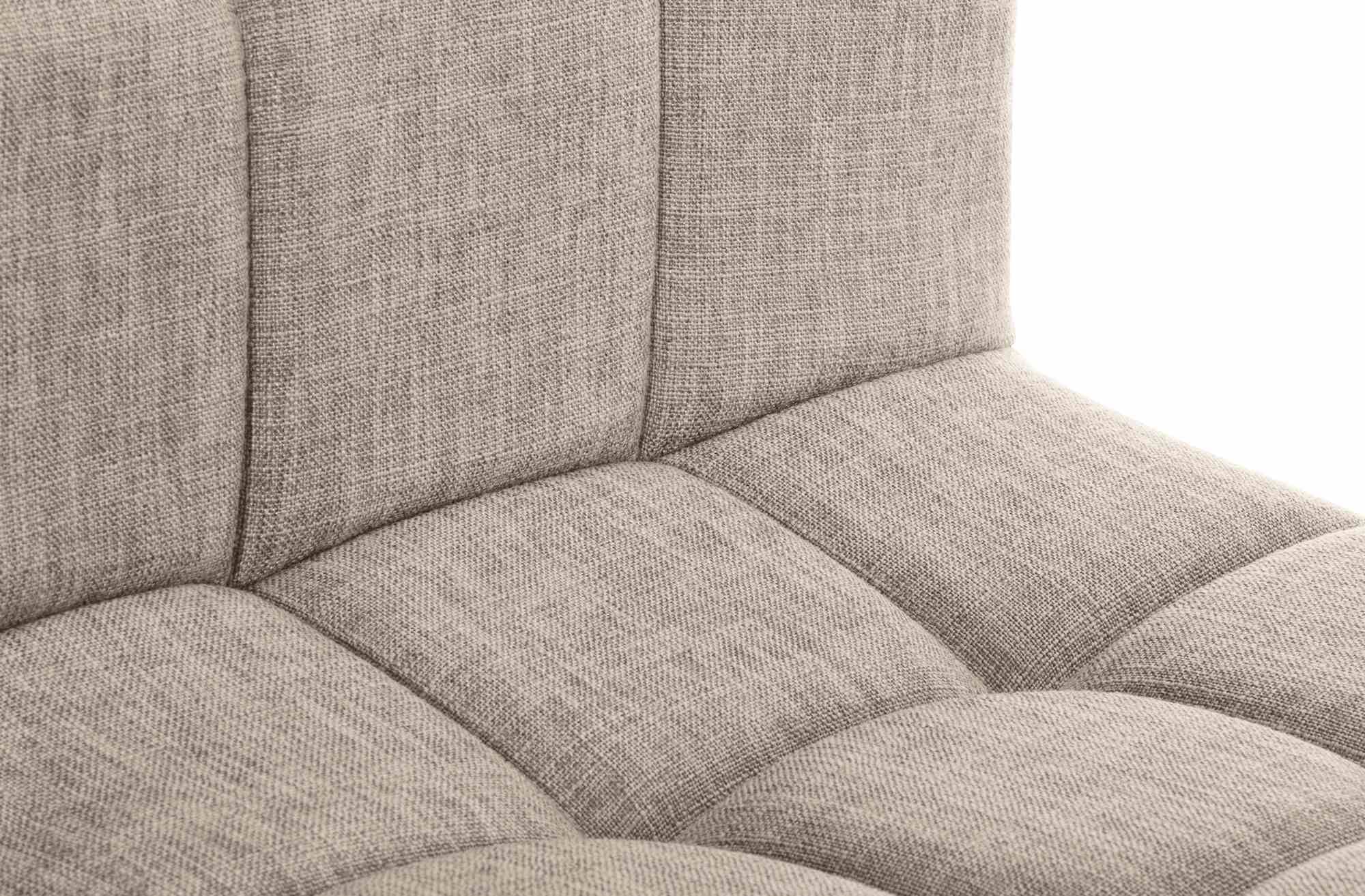 2er Set Barhocker Calma Stoff schwarz, creme