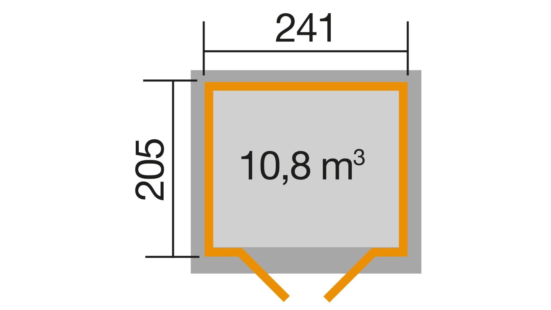 weka Gartenhaus 122 - 2,9x2,4m