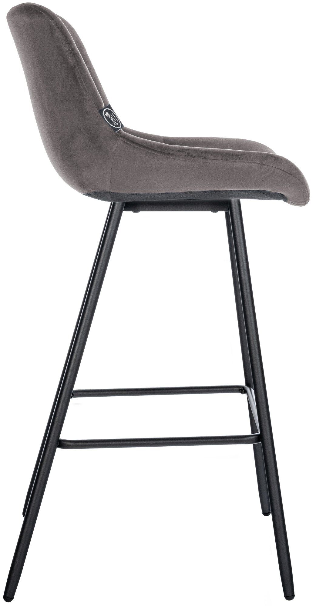 Barhocker Weston Samt, grau