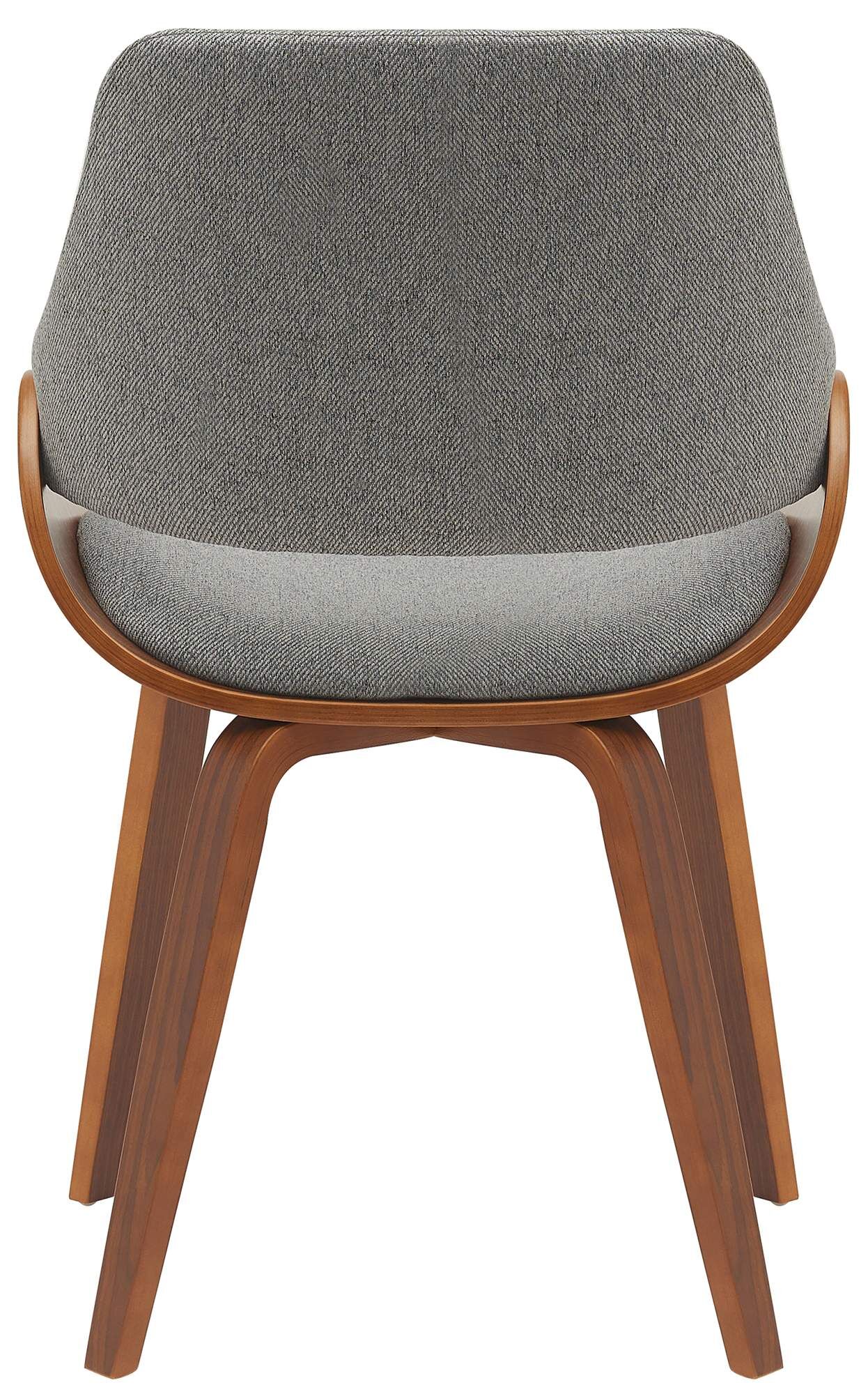 Esszimmerstuhl Vangale Stoff, walnuss/dunkelgrau