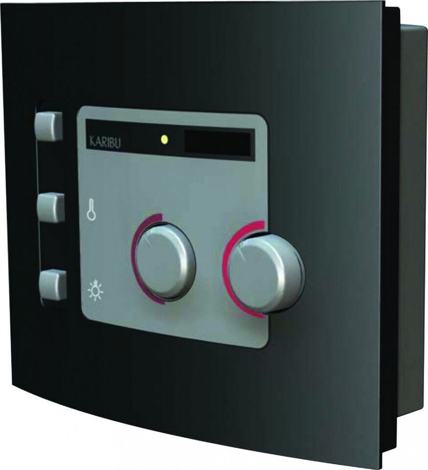 Saunaofen 3,6 kW Bio Kombiofen Plug&Play mit ext. Steuerung Modern und Steinen