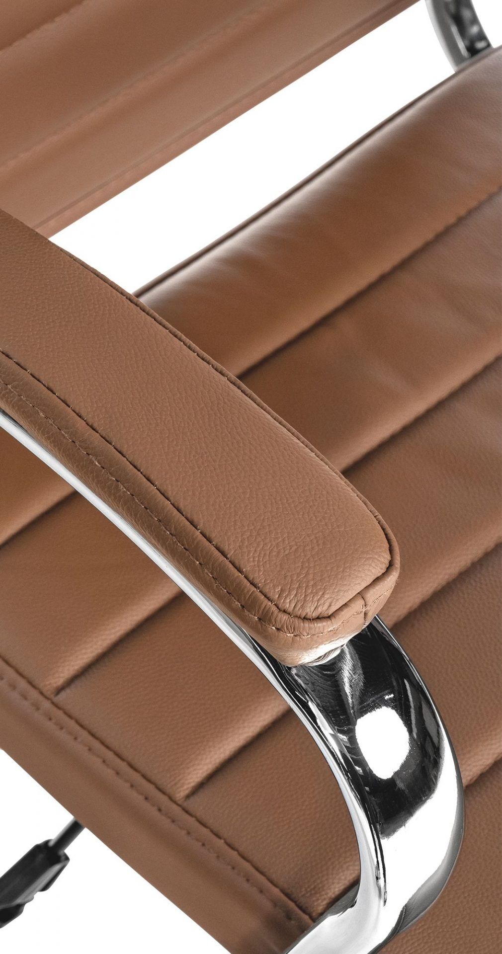 Bürostuhl Mollis Echtleder, hellbraun