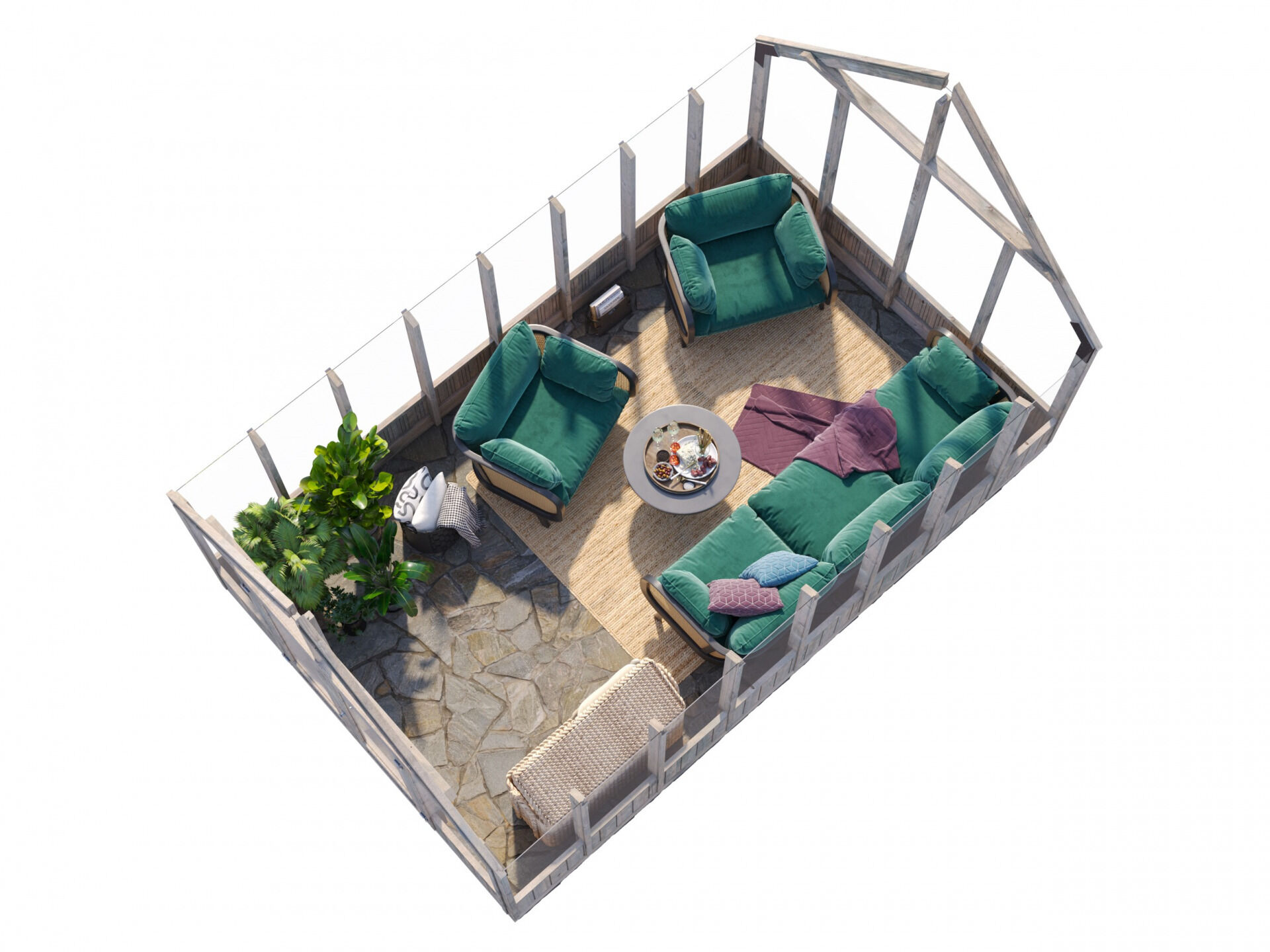 Palmako Gewächshaus Emilia 13,8 m²