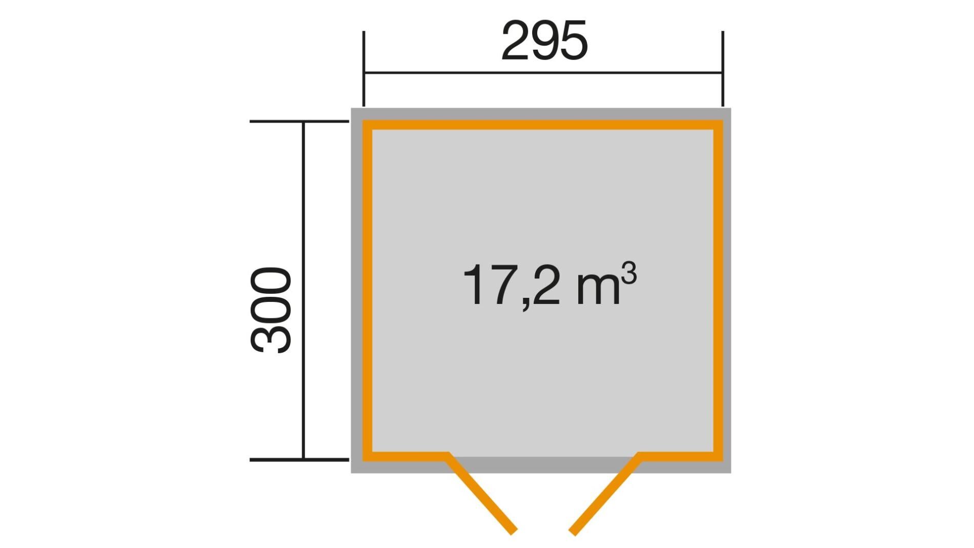 weka Gartenhaus 219 - 3,2x3,3m