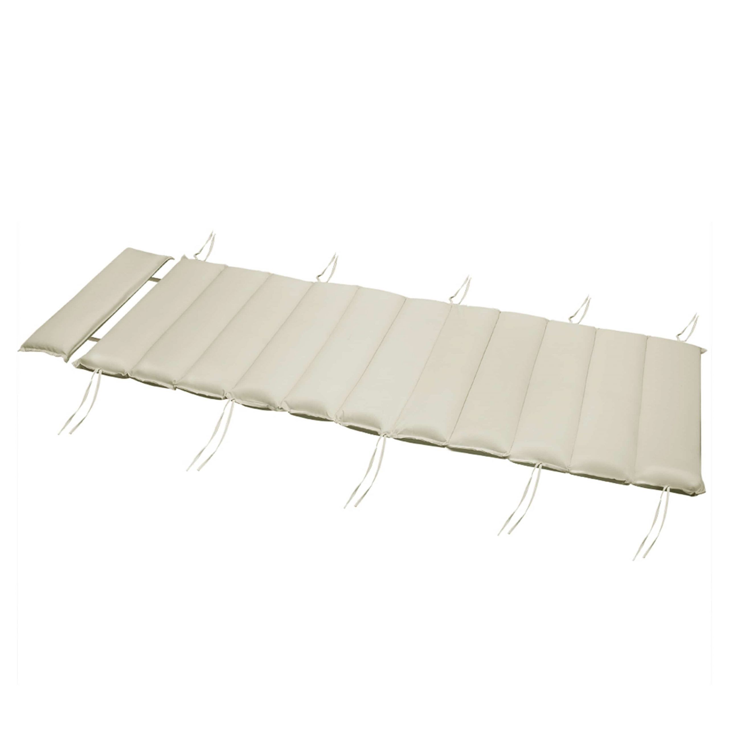 Auflage Saunaliege Creme 177x58x7cm