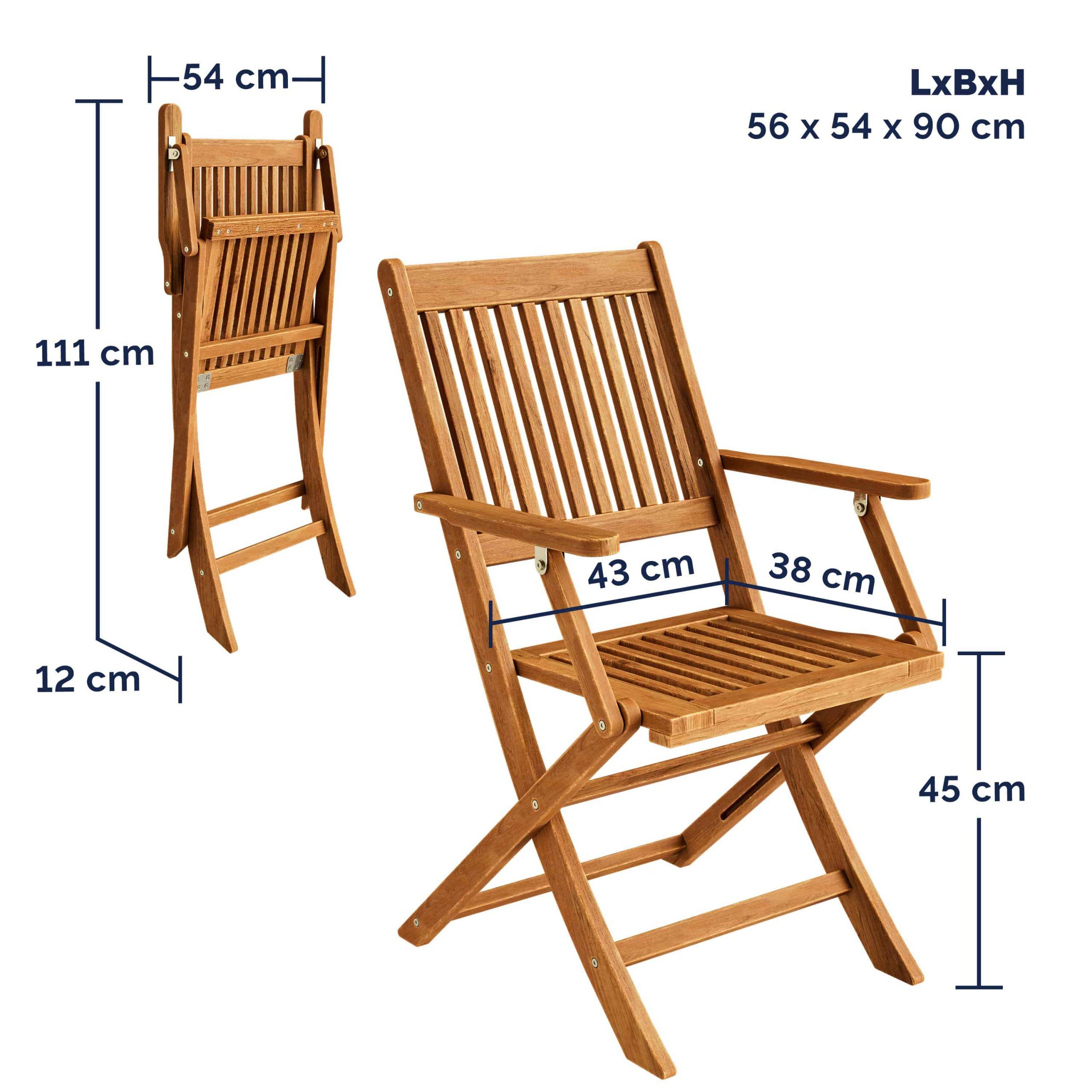 Gartenstuhl Sydney 2er-Set Akazie FSC®-zertifiziert