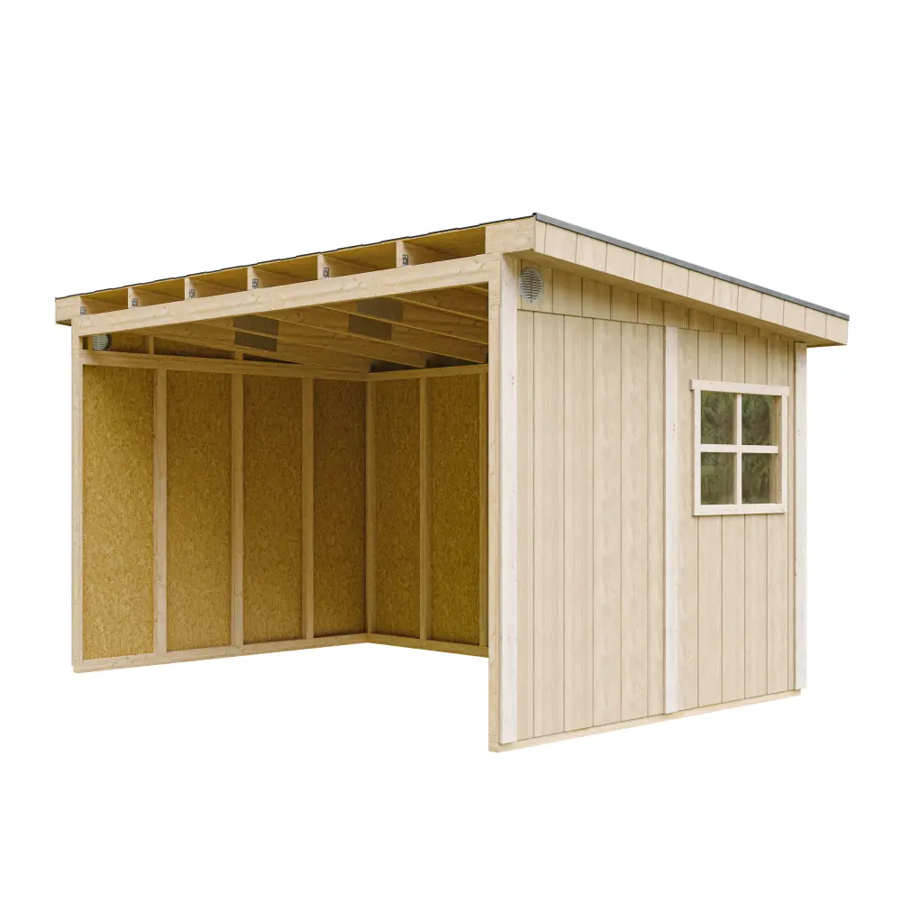 Pultdach Gartenhaus Norge 11 mit LP® SmartSide® M939B – 236 x 368 cm – 9 m2