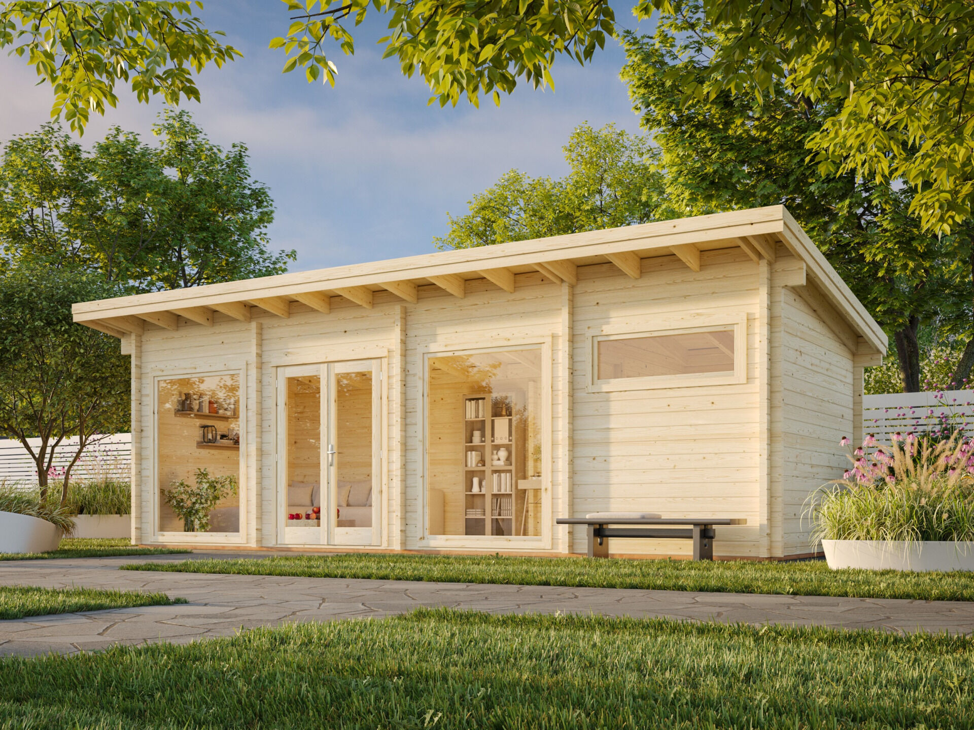 Palmako Pultdach Gartenhaus Heidi 22,8 m²