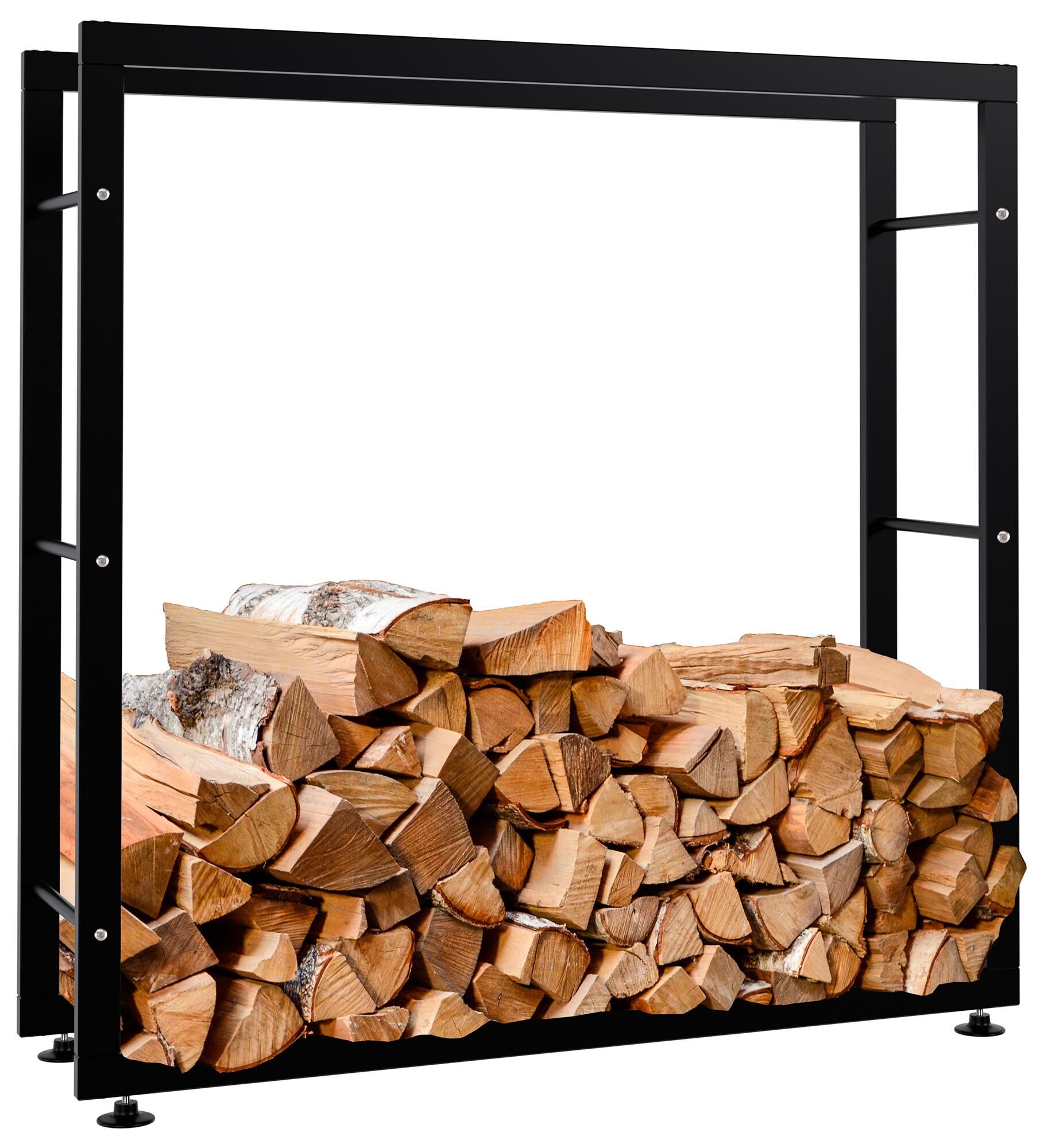 Kaminholzständer Keri V2 25x100x100, schwarz