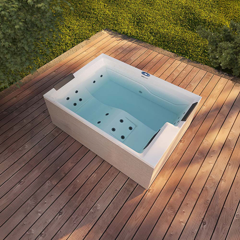 Outdoor Whirlpool NIMBUS DELUXE PURE 190 x 140 cm für 2 Personen