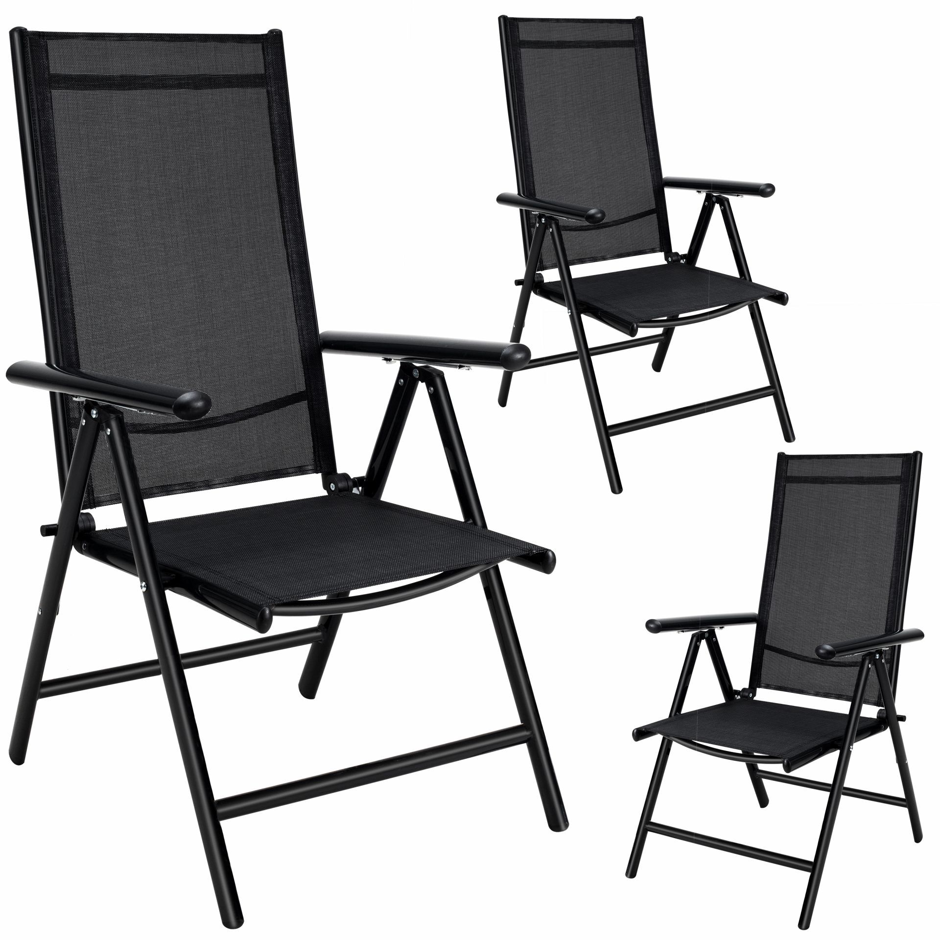 Gartenstuhl Bern 3er-Set Anthrazit