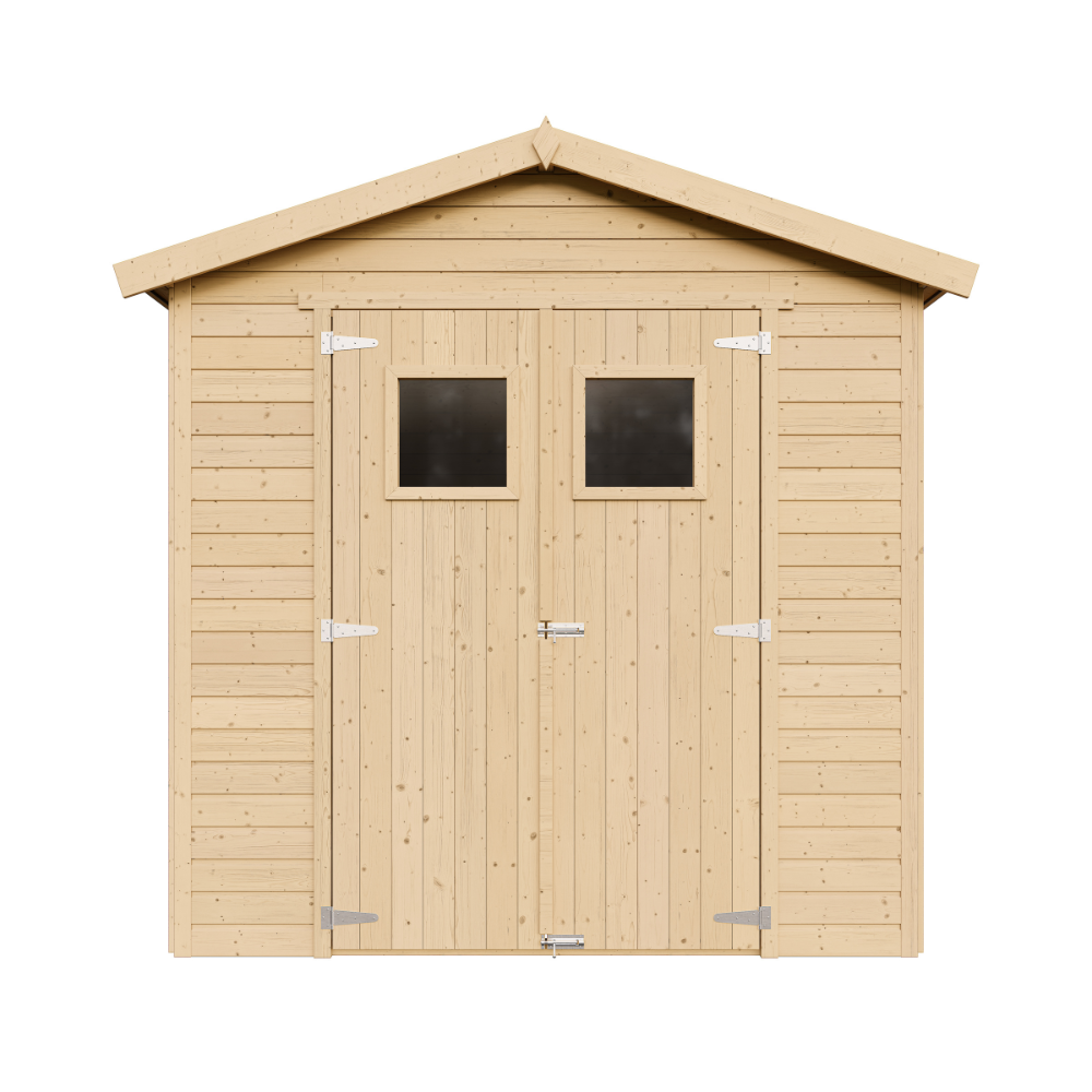 Gartenhaus Martin M351+M351G mit Boden – Holz Gerätehaus 205 x 199 cm – 4 m2