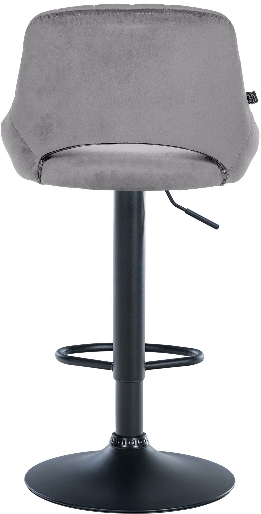 2er Set Barhocker Milet Samt B, dunkelgrau