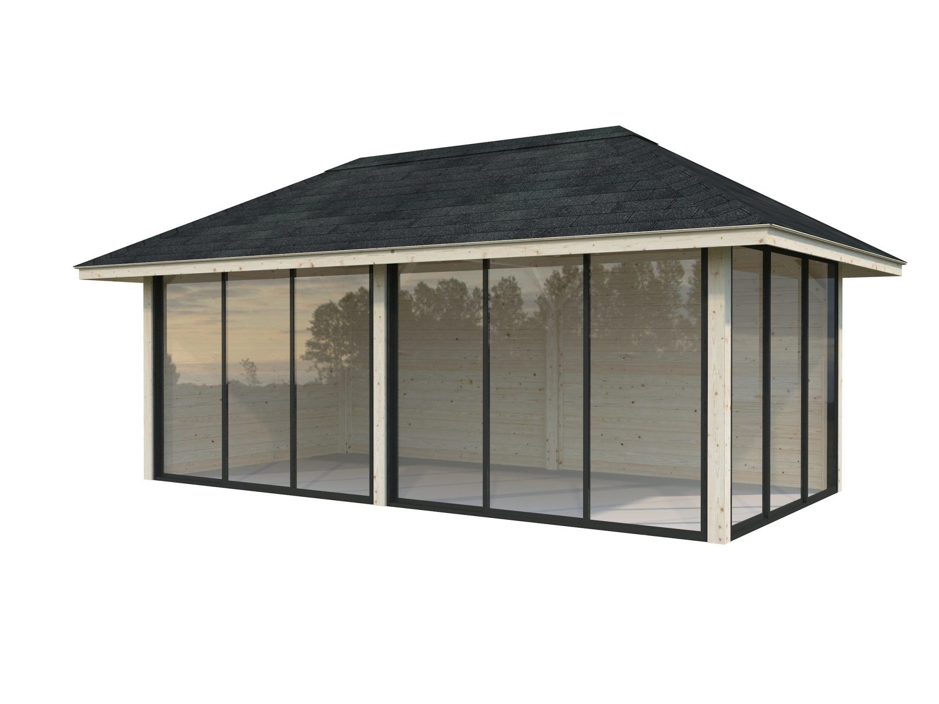 Palmako Pavillon Bianca 16,6 m2 Set 202 Slide