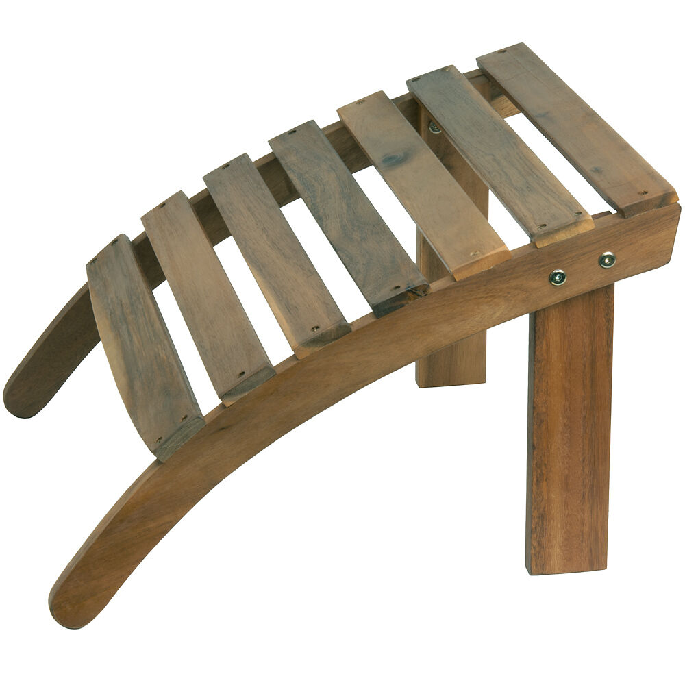 Fußstütze Akazienholz für Adirondack Gartenstuhl