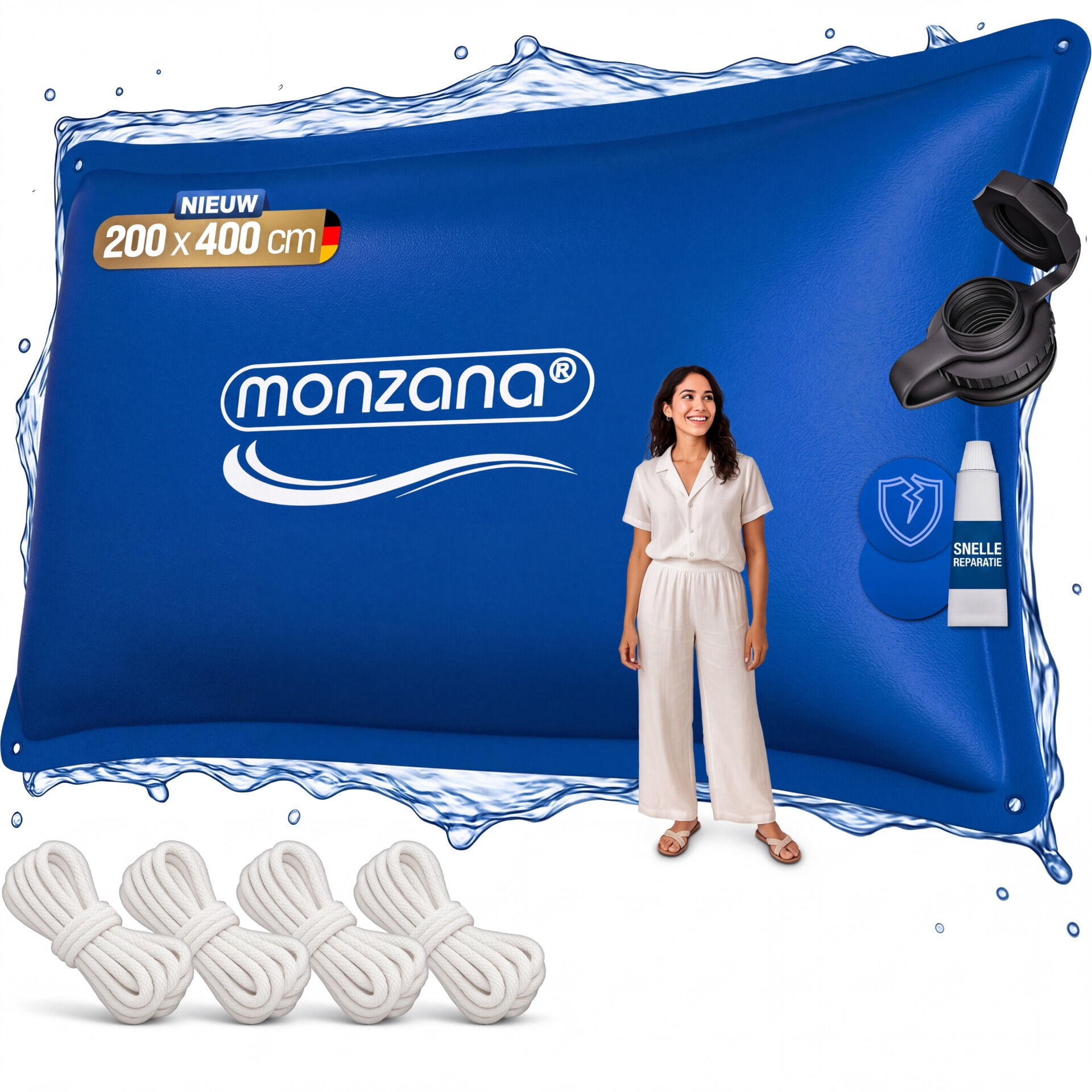 Poolkissen XL Blau 400x200cm -20°C